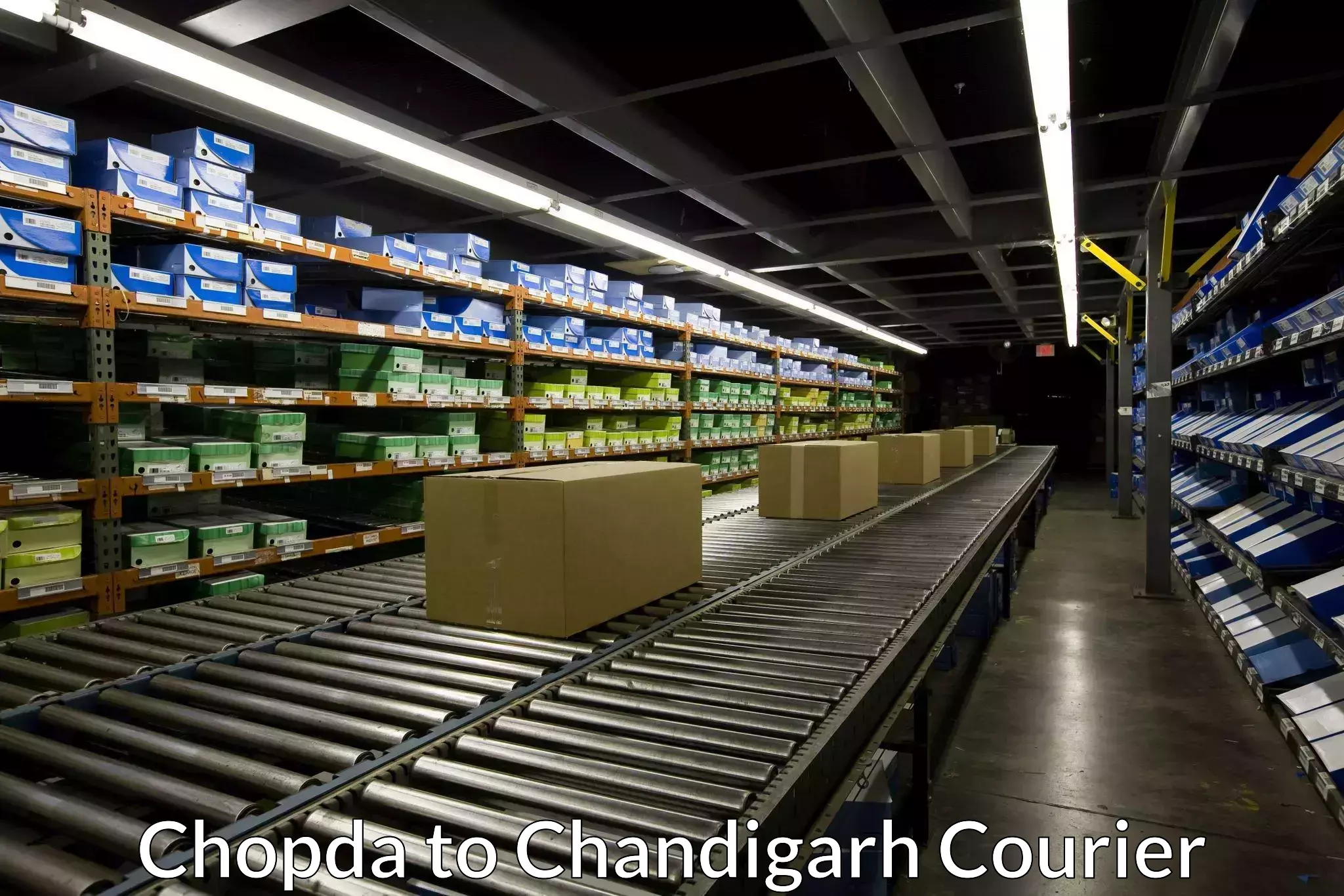 Dynamic parcel delivery in Chopda to Panjab University Chandigarh