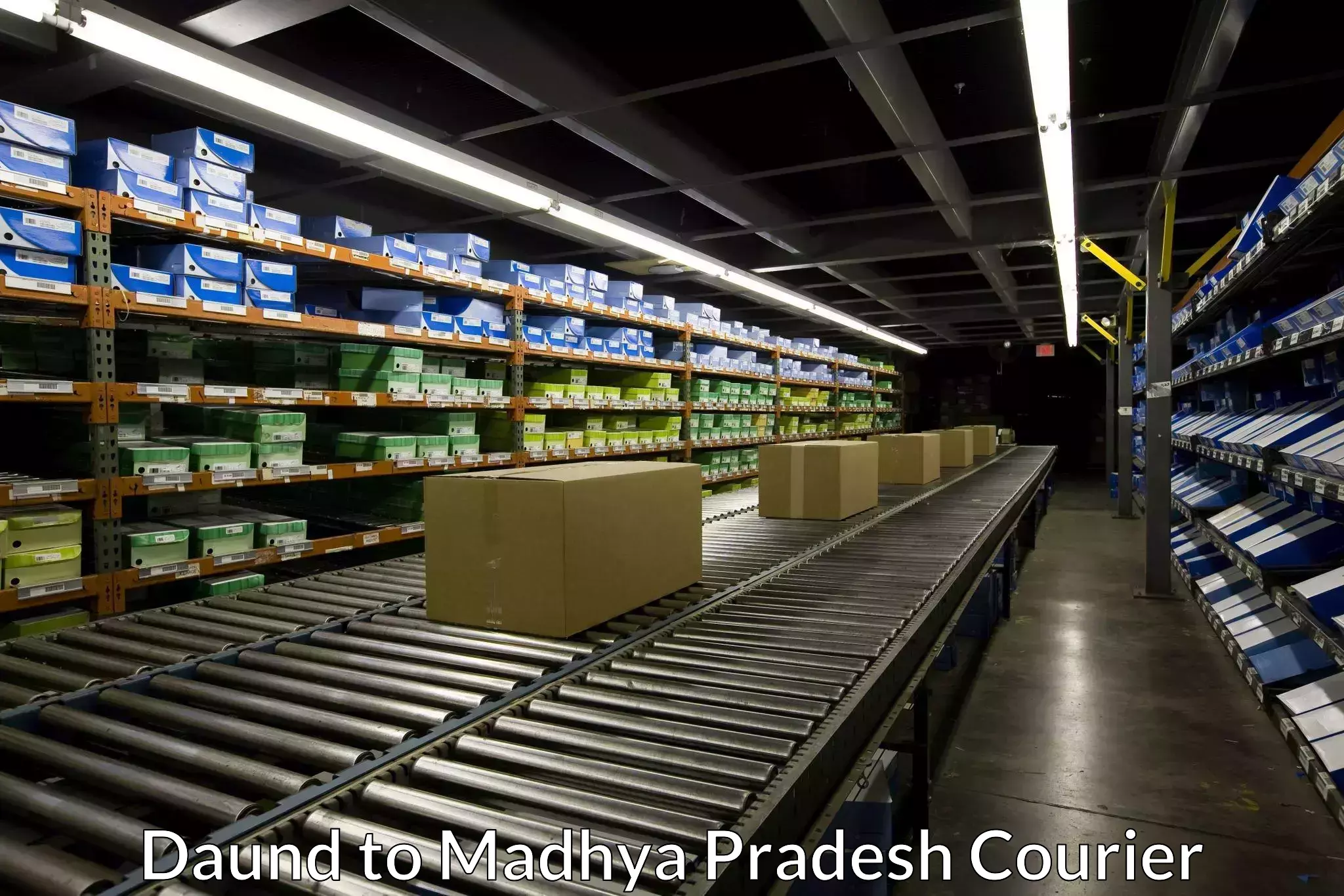 Sustainable shipping practices Daund to Madhya Pradesh