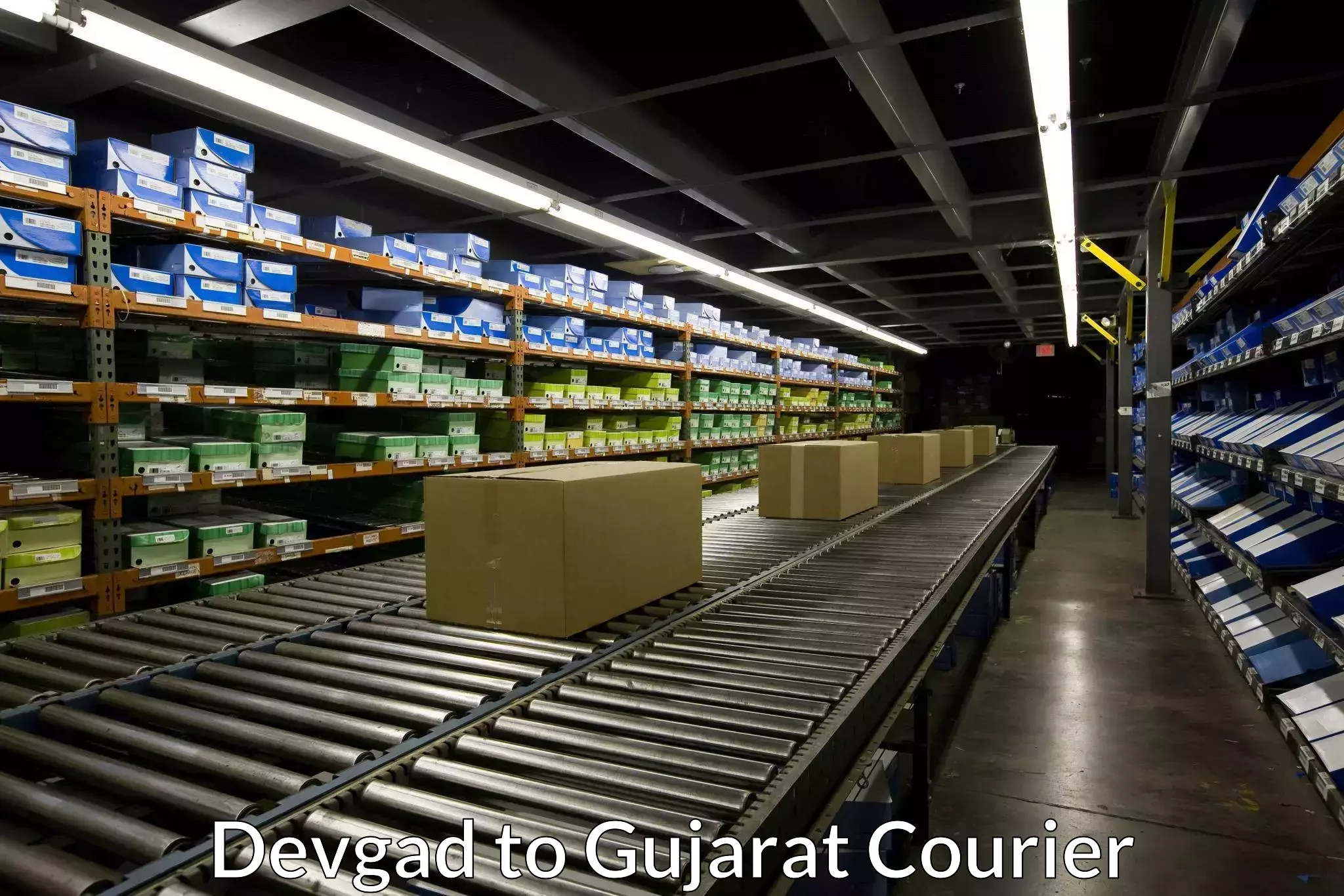 Affordable parcel rates Devgad to Gujarat
