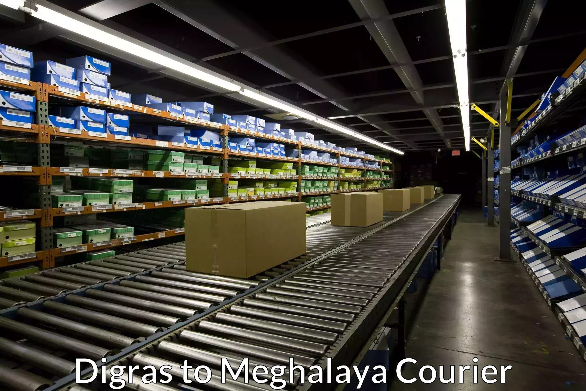 Advanced package delivery Digras to Meghalaya