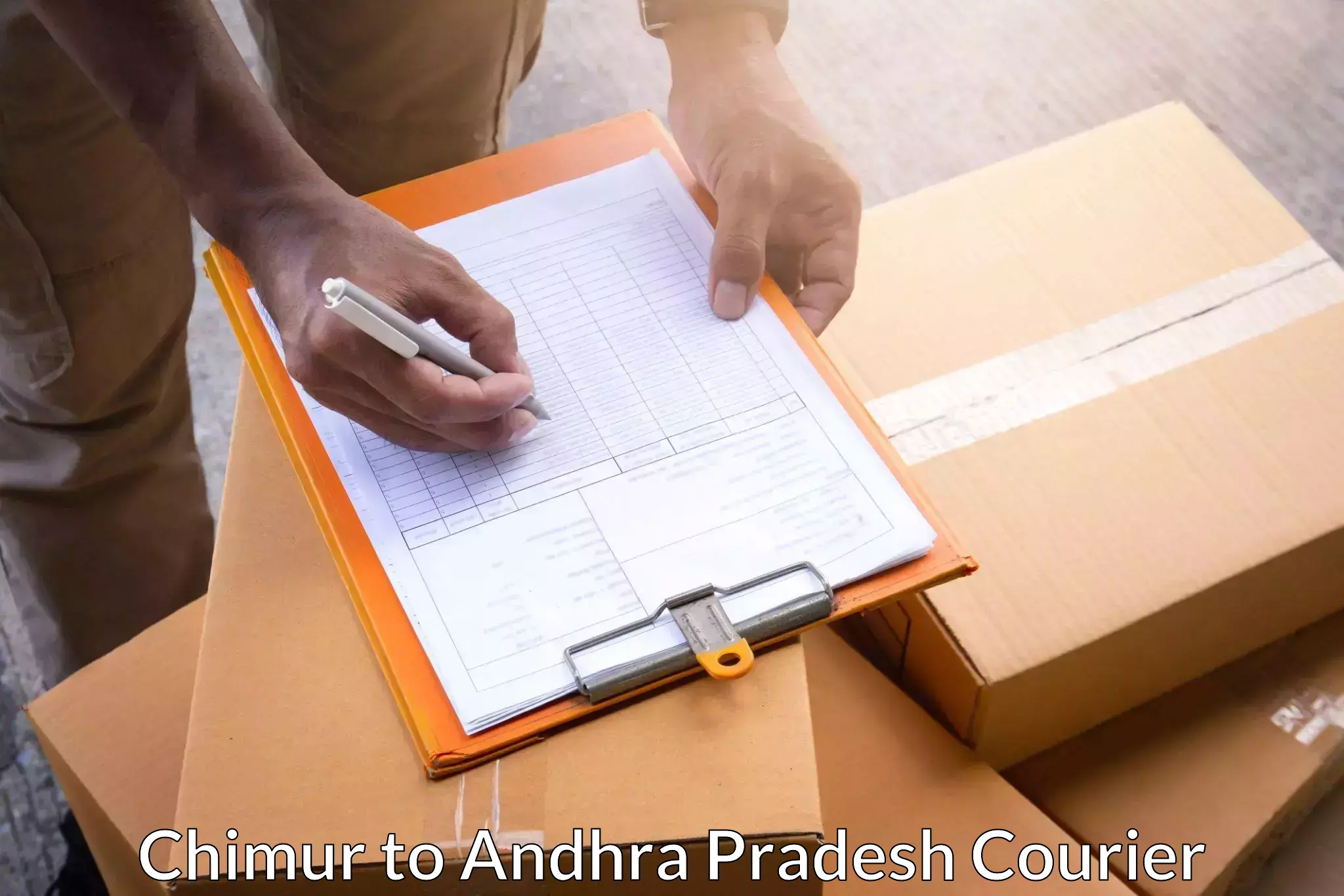 Reliable parcel services Chimur to Vijayawada
