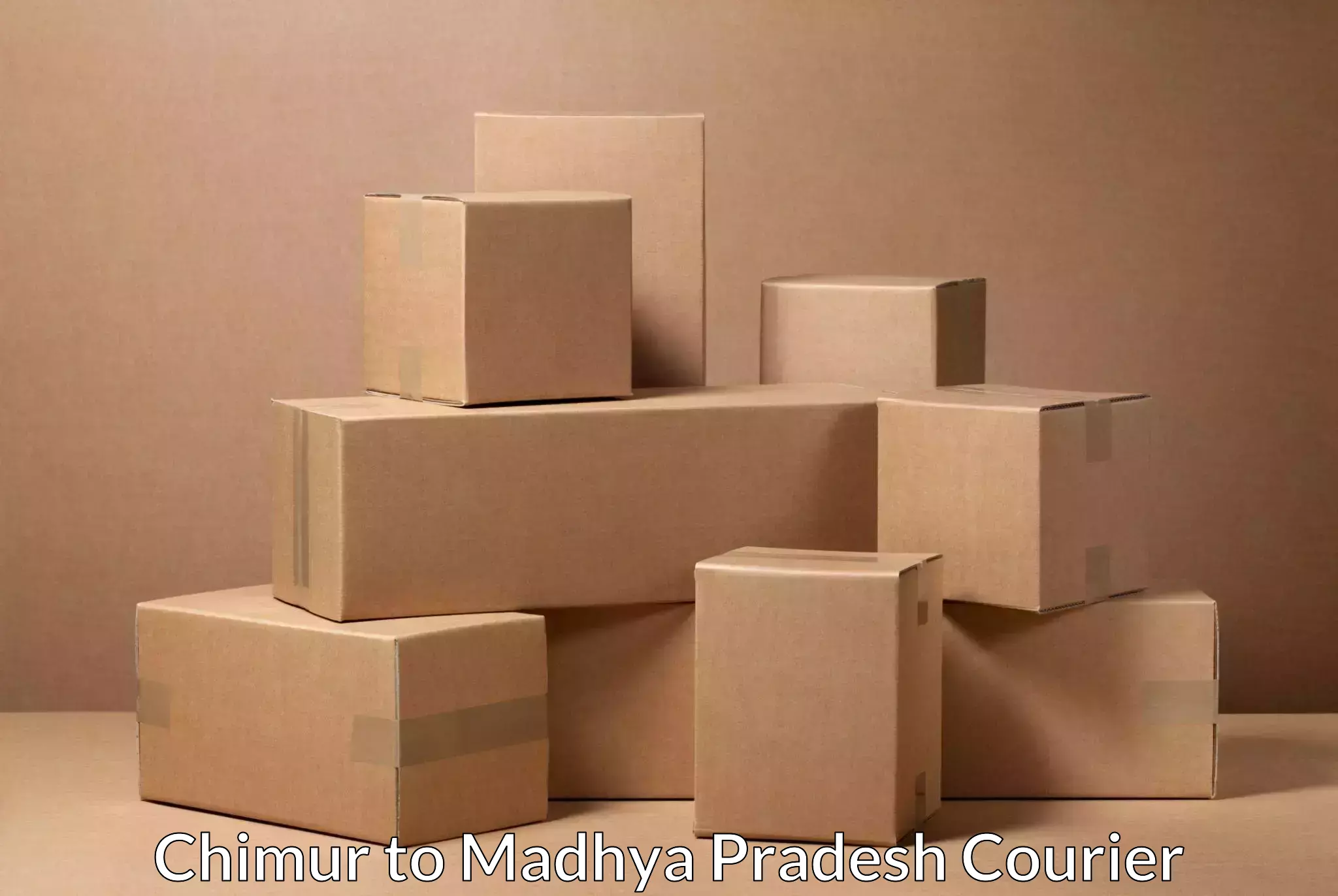 Doorstep parcel pickup Chimur to Madhya Pradesh