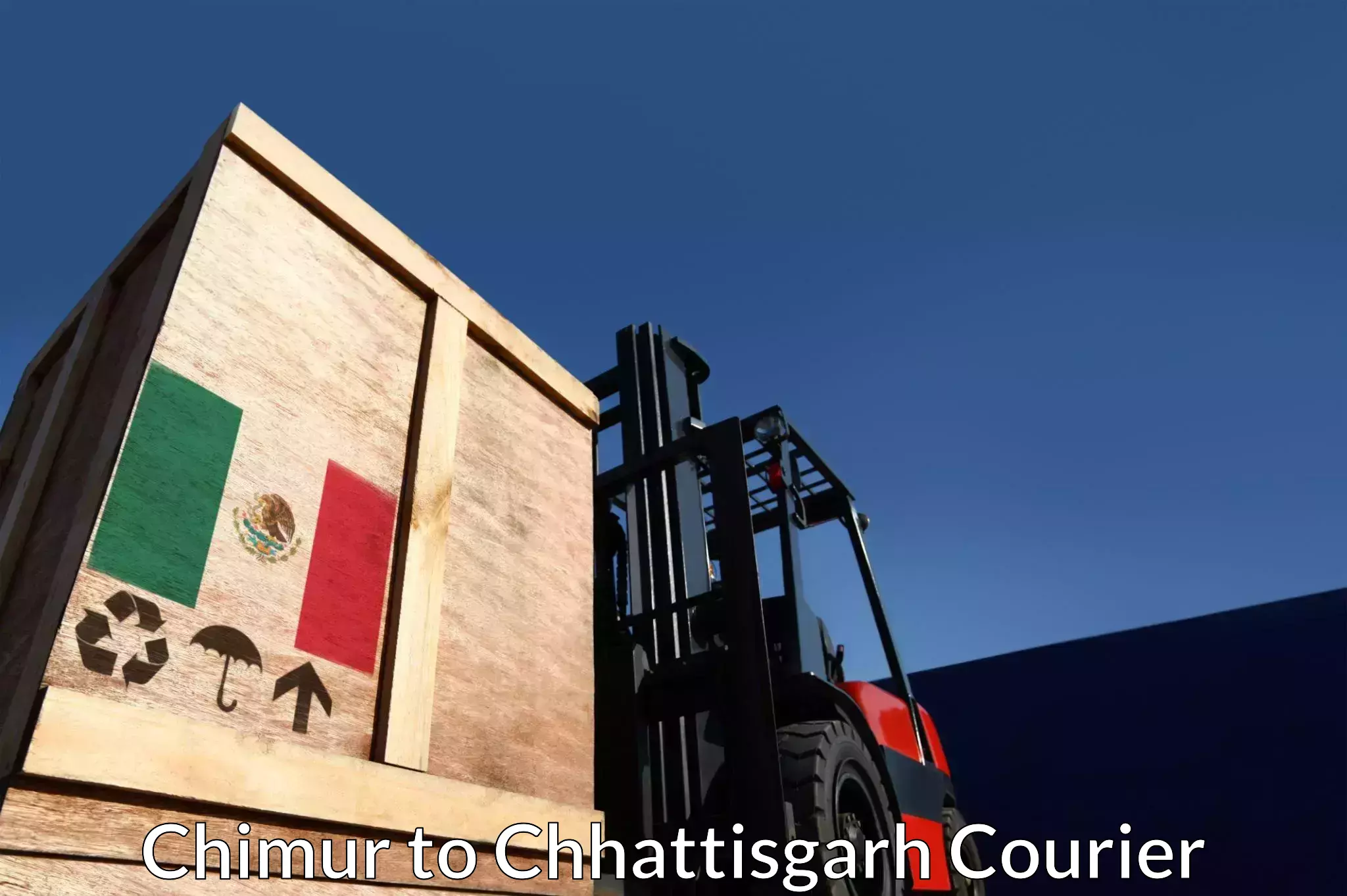 High-priority parcel service Chimur to Raigarh Chhattisgarh