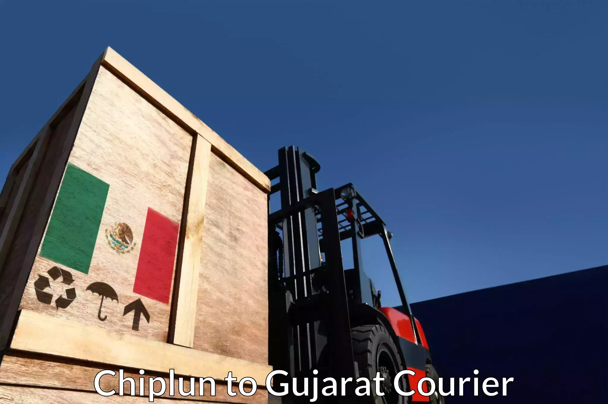 Courier membership in Chiplun to Gujarat