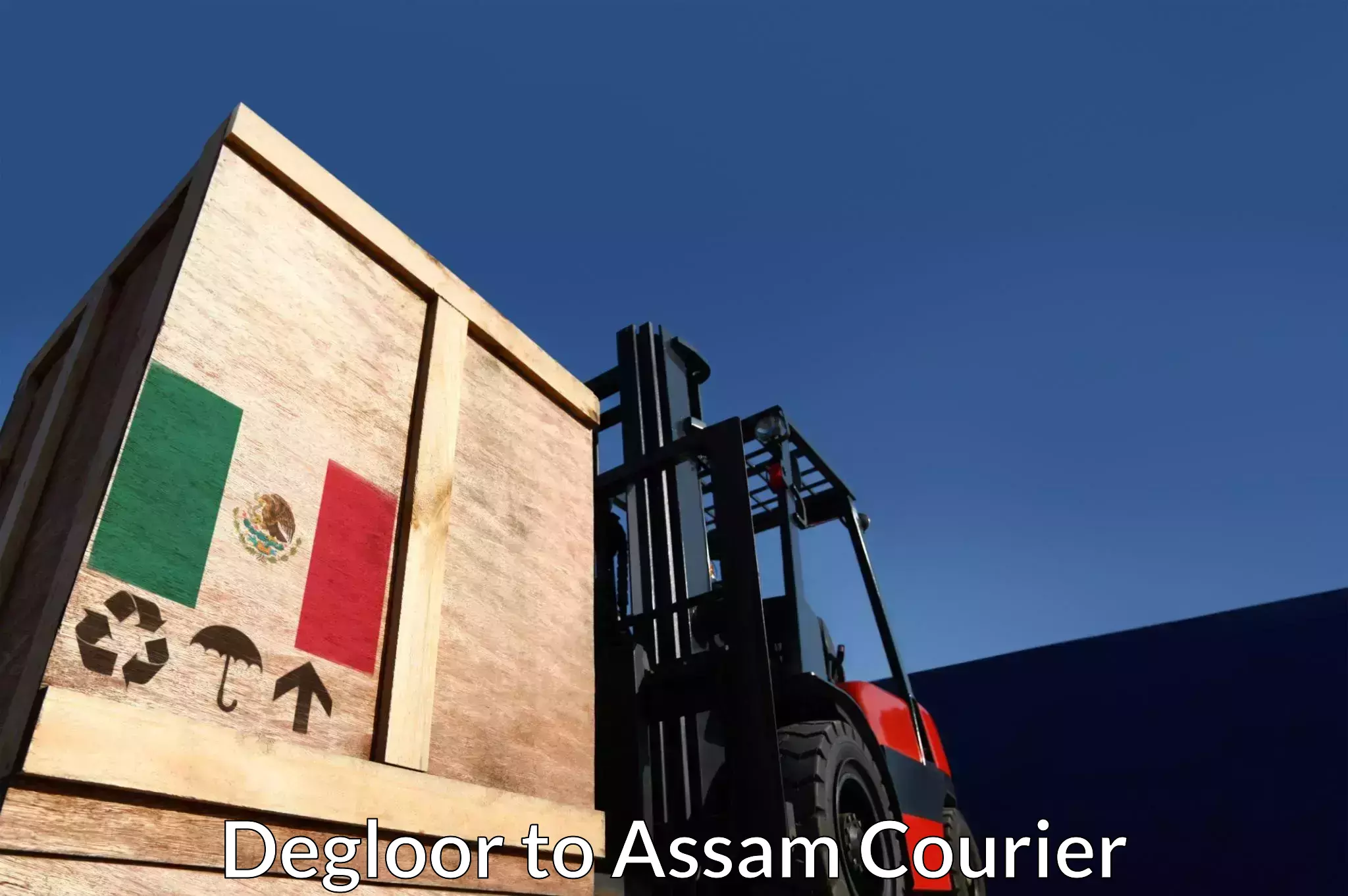 Return courier service Degloor to Assam University Silchar