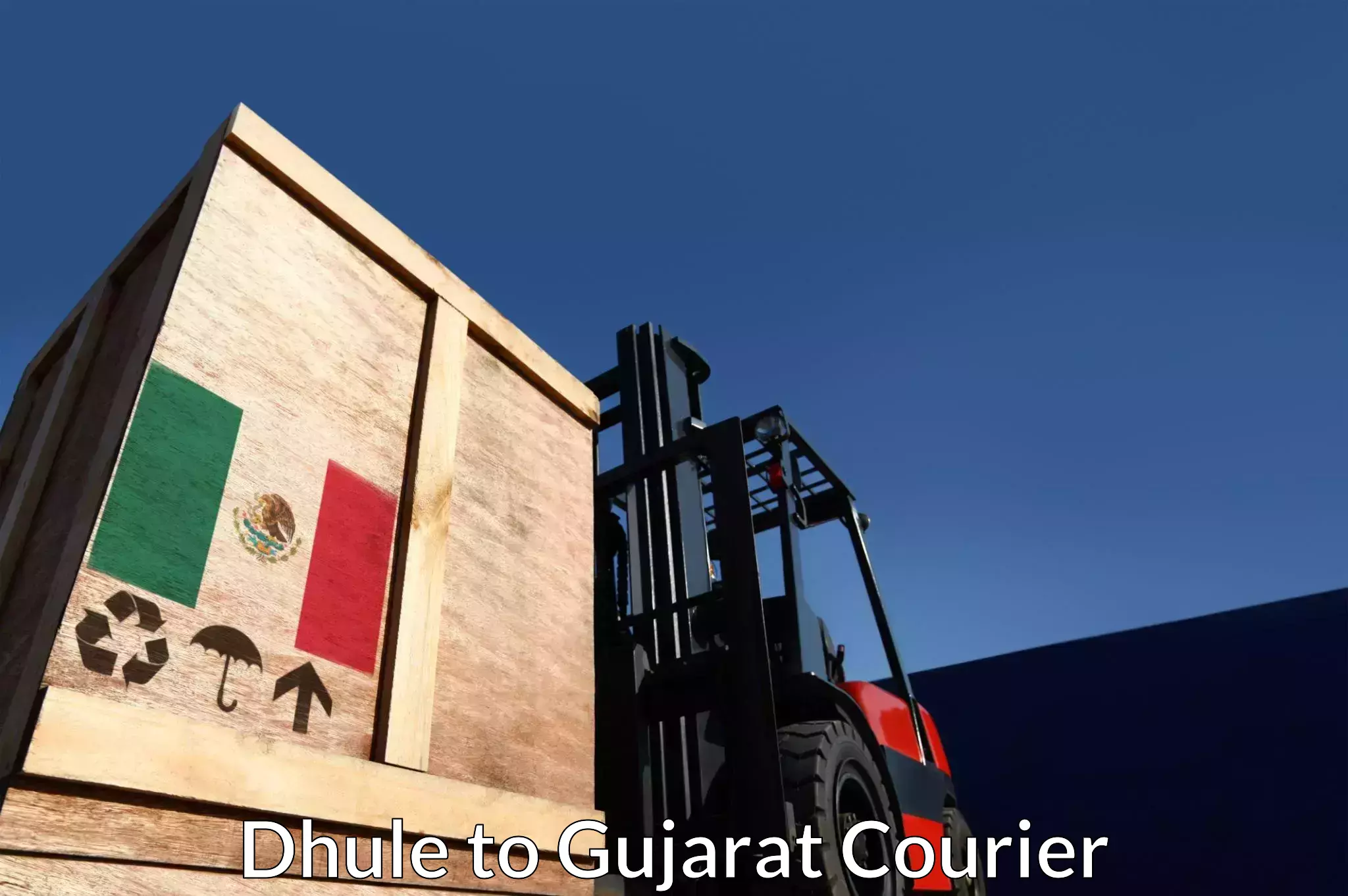 Courier service innovation Dhule to Kandla Port