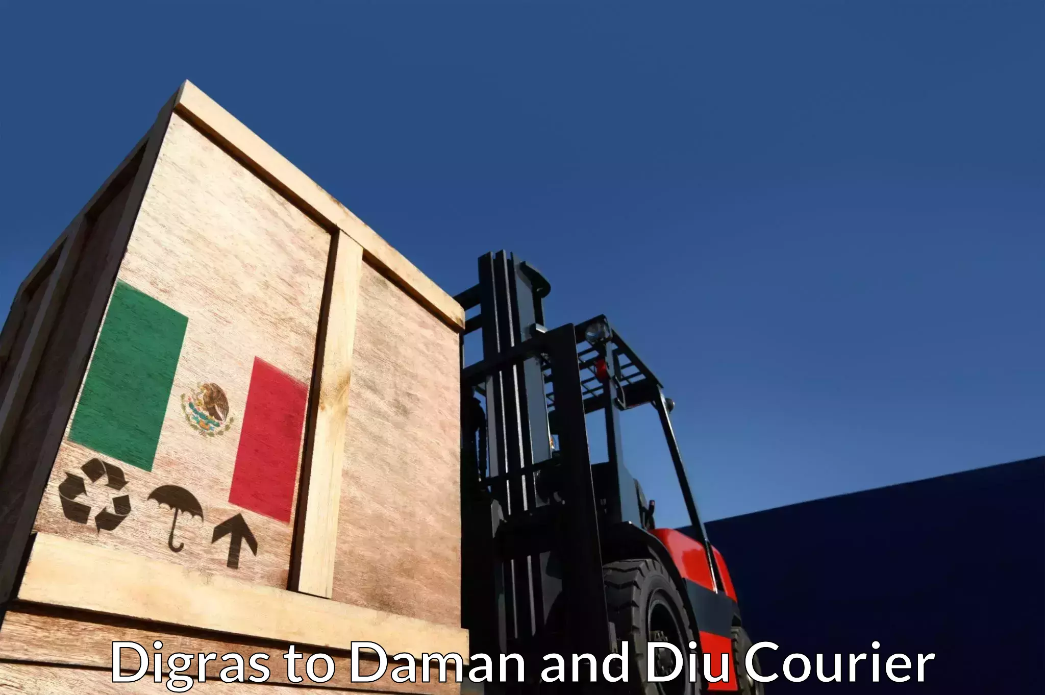 State-of-the-art courier technology Digras to Daman and Diu