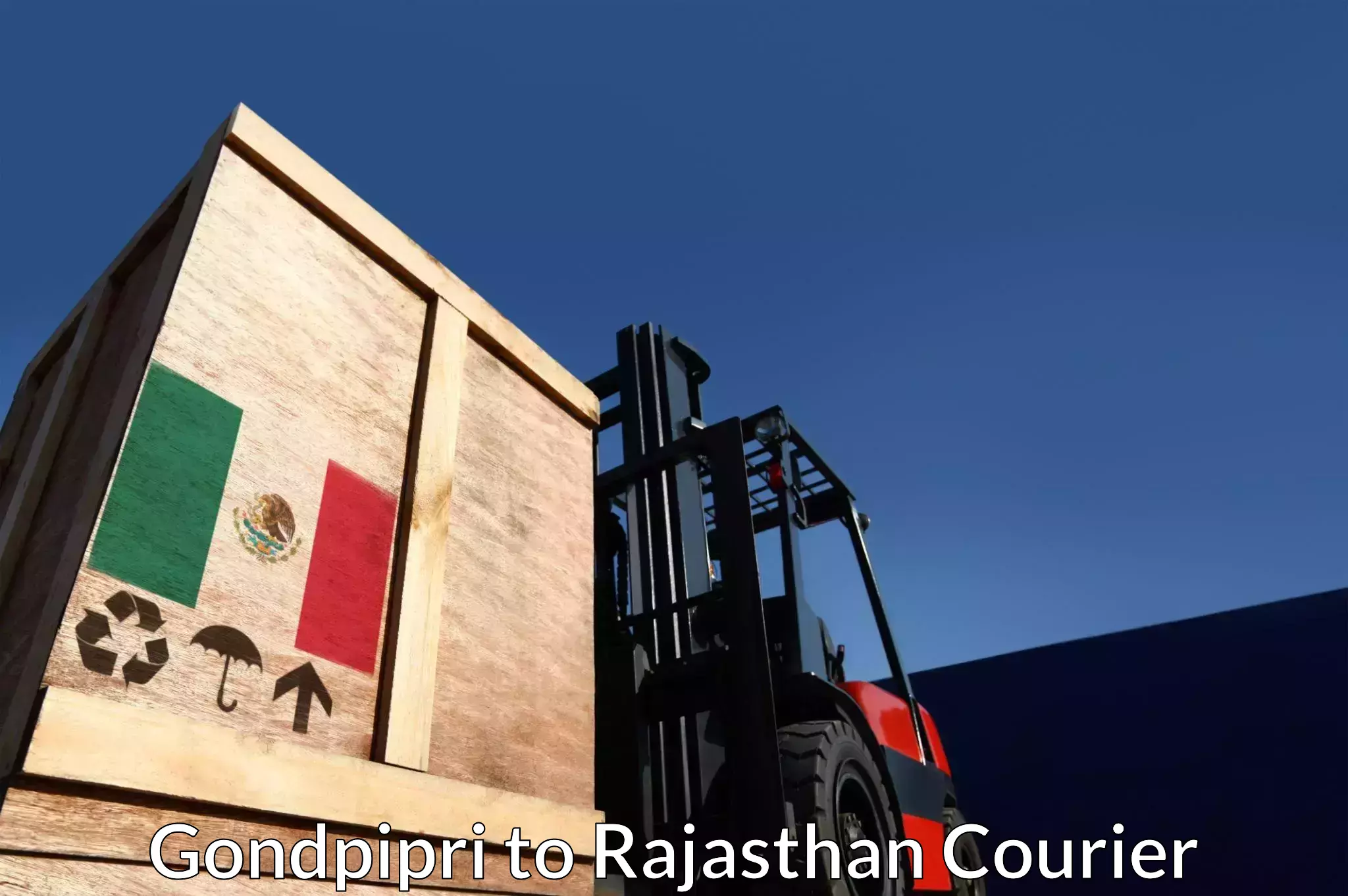 Courier service comparison Gondpipri to Rajasthan