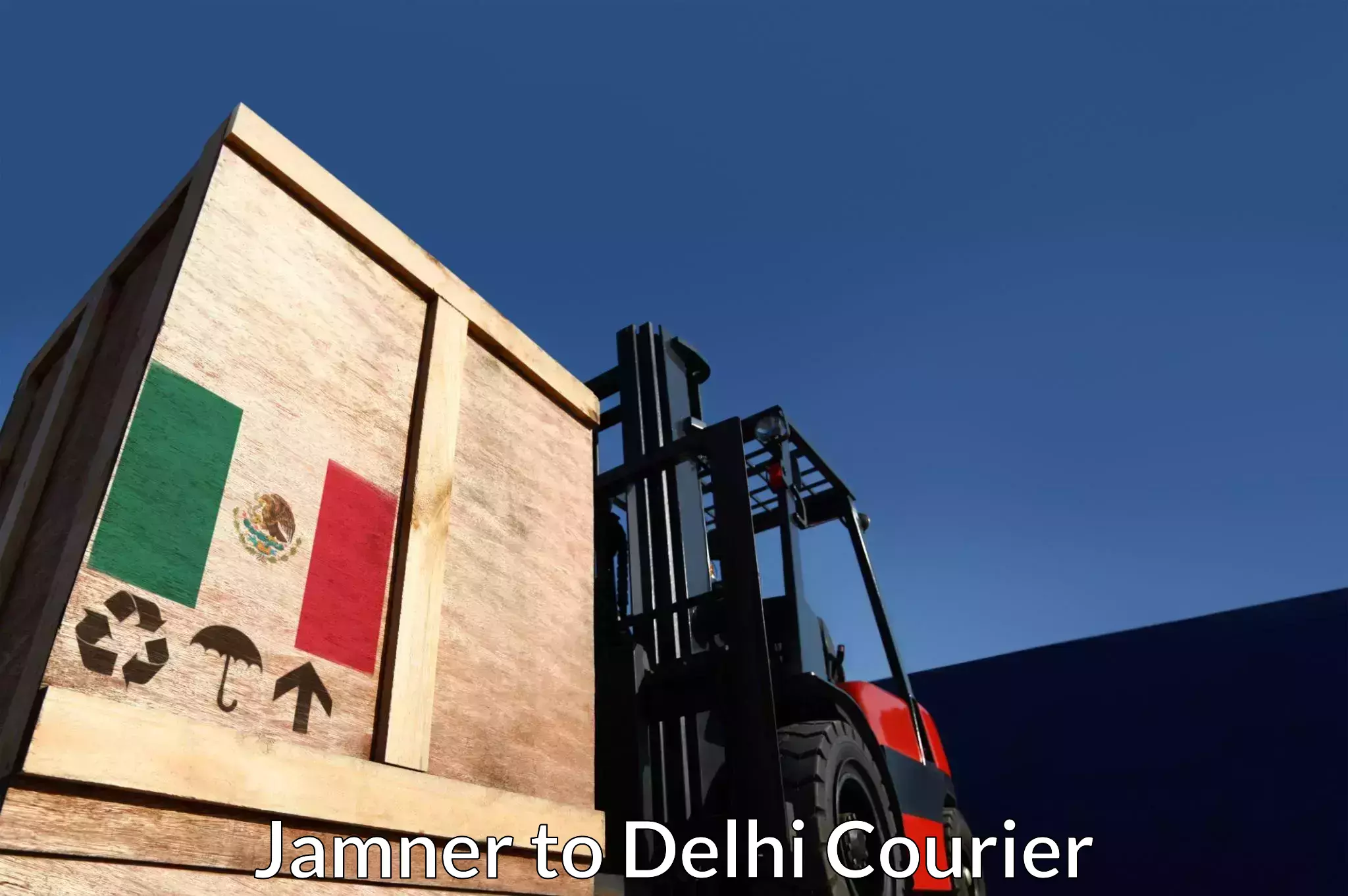 Next-day freight services Jamner to Delhi