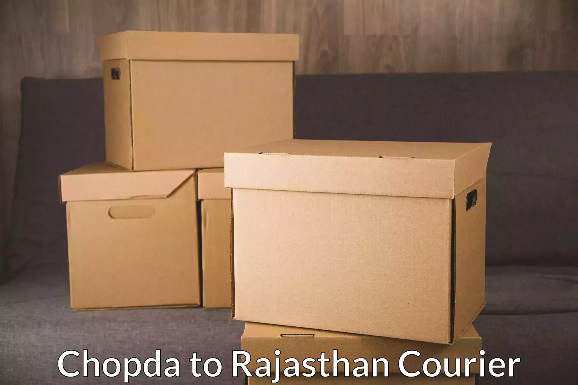 Online shipping calculator Chopda to Banasthali Vidyapith