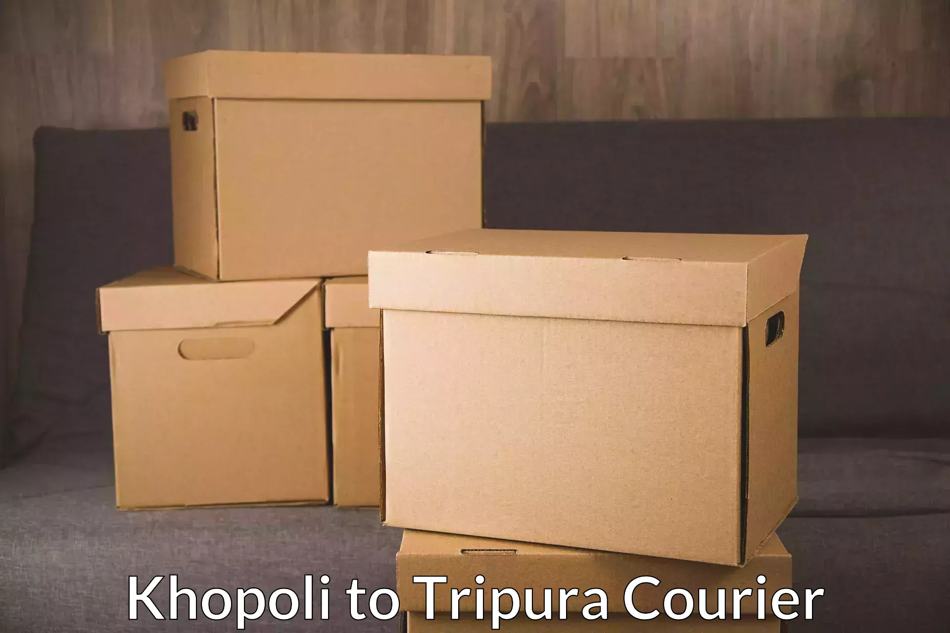 Express delivery network Khopoli to Tripura