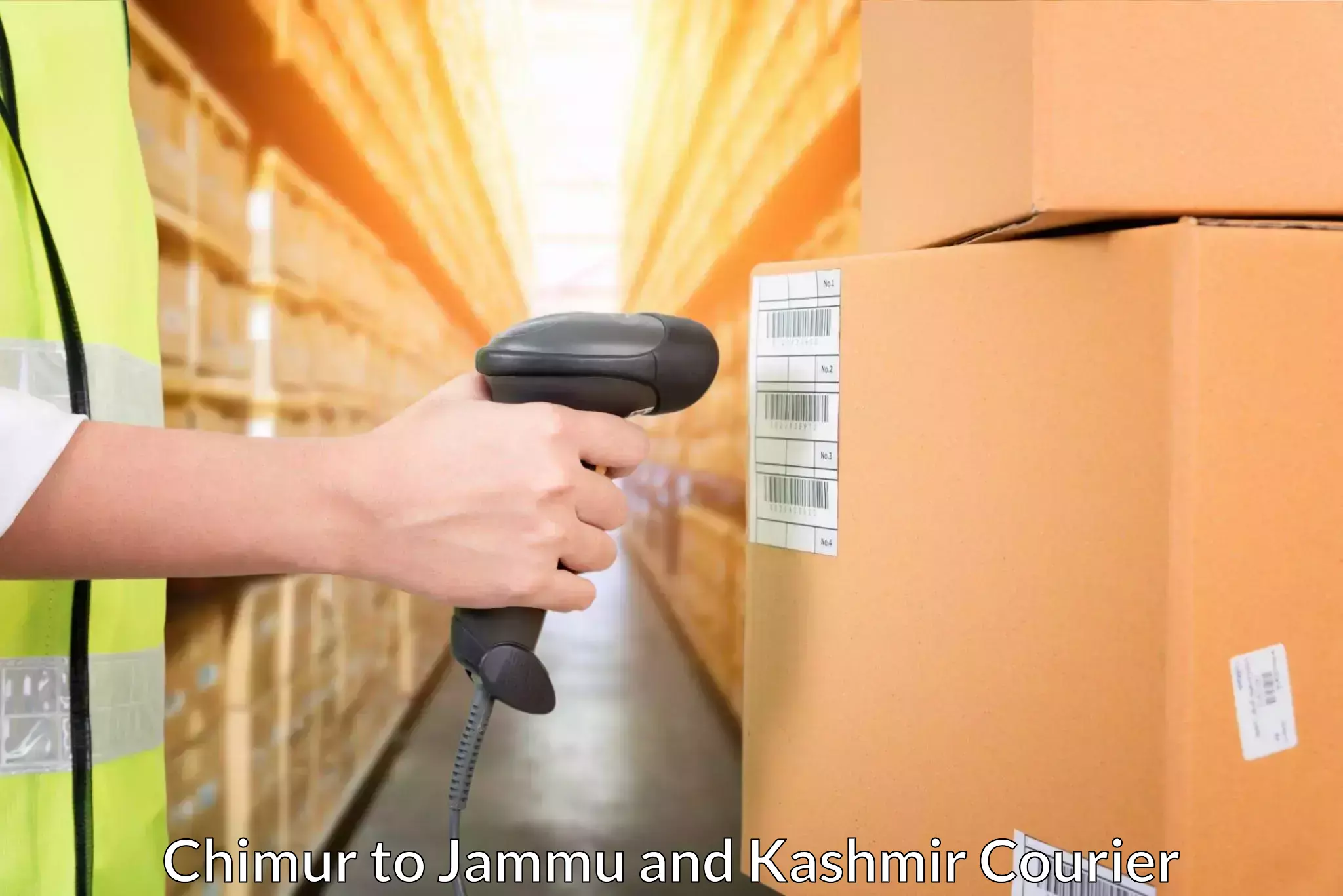 Small parcel delivery Chimur to Jammu and Kashmir