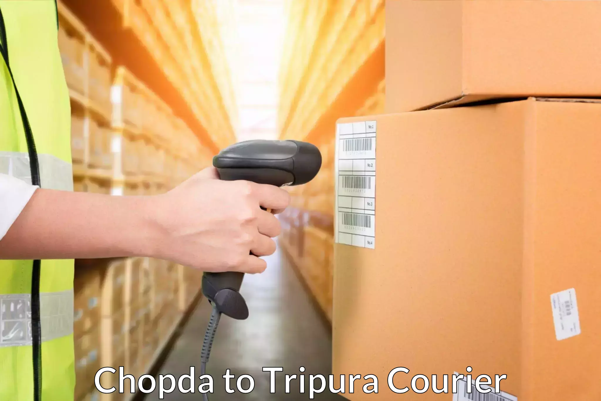 Courier service innovation Chopda to Dhalai
