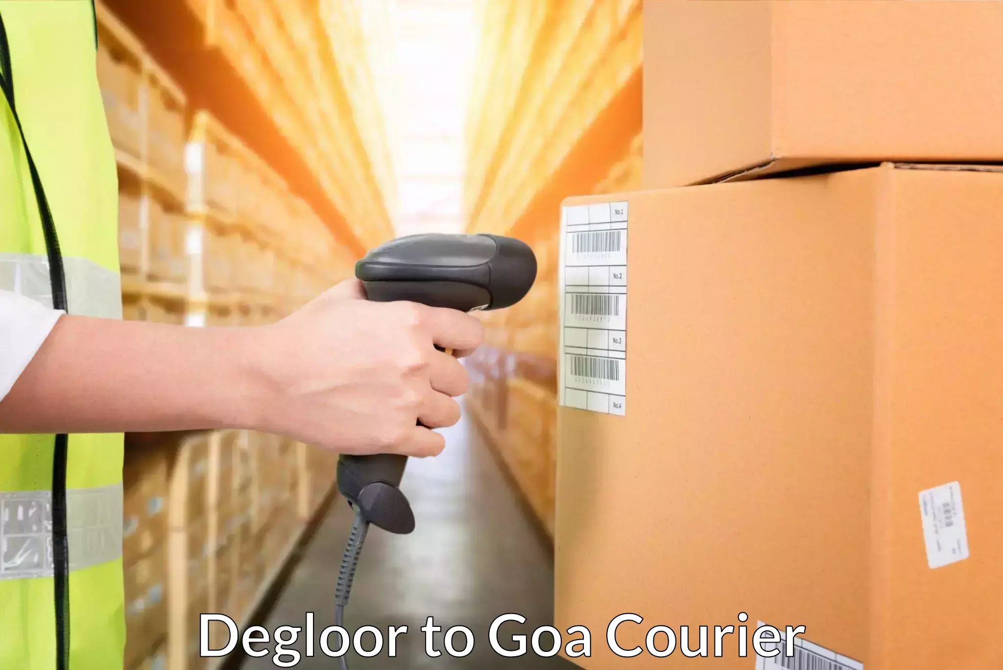 User-friendly delivery service Degloor to Goa