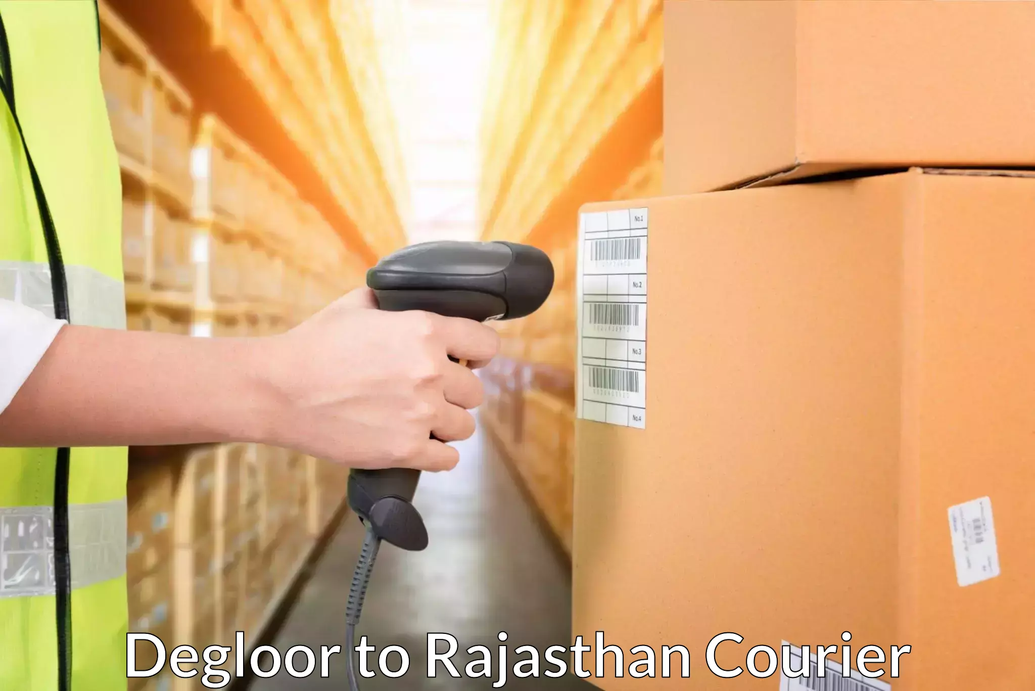 Online package tracking Degloor to Rajasthan
