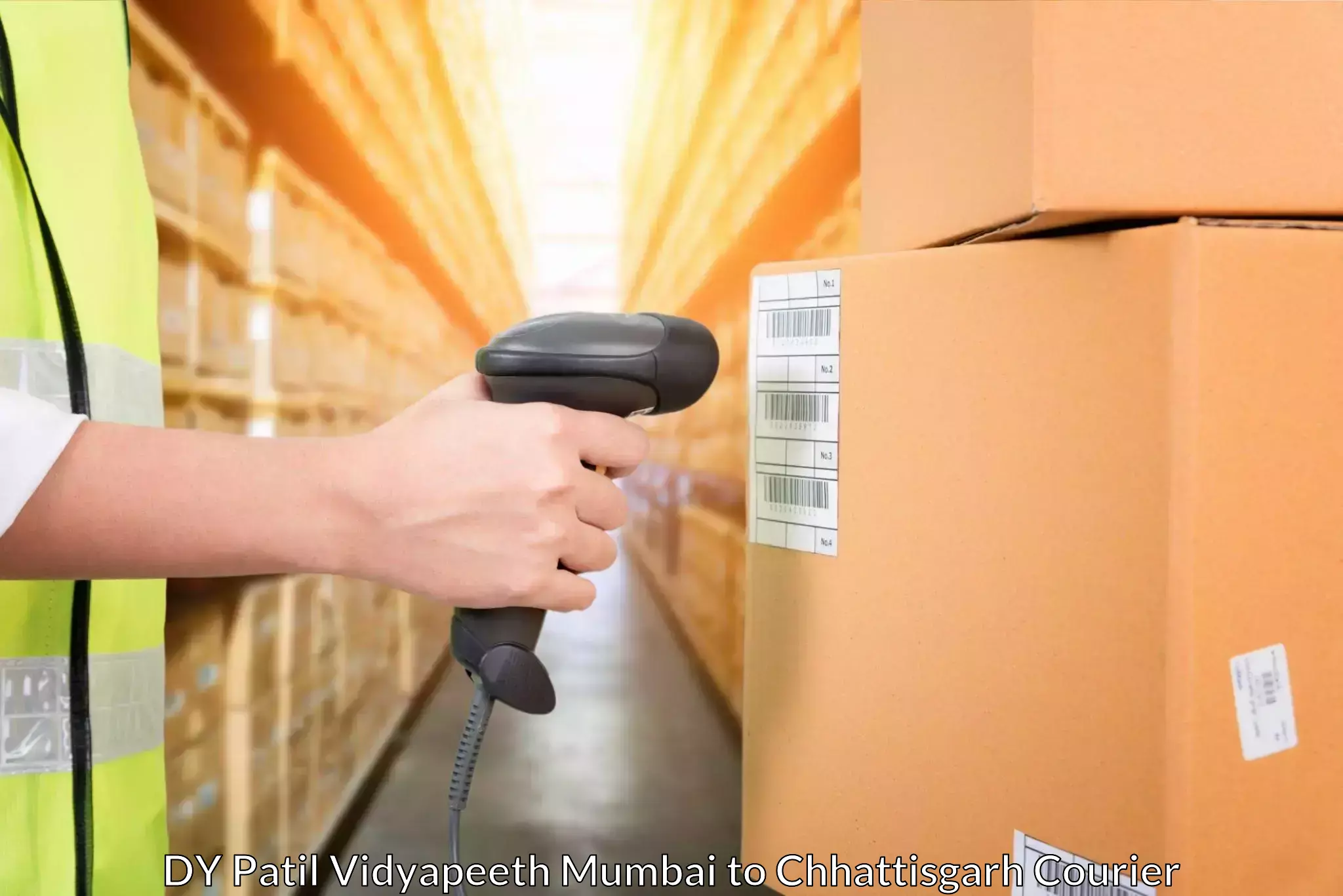 Efficient parcel tracking DY Patil Vidyapeeth Mumbai to Raipur