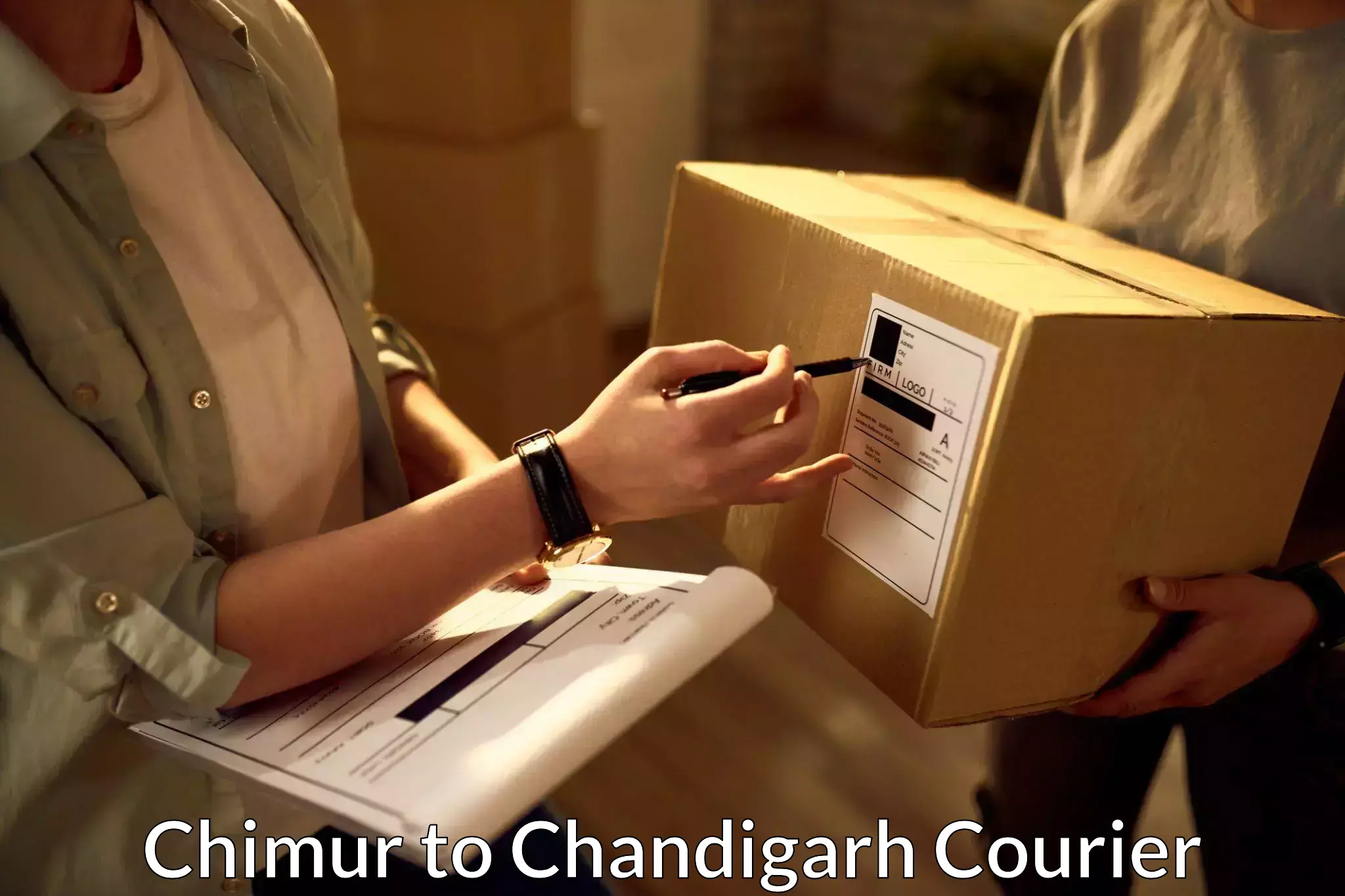 24/7 courier service Chimur to Panjab University Chandigarh