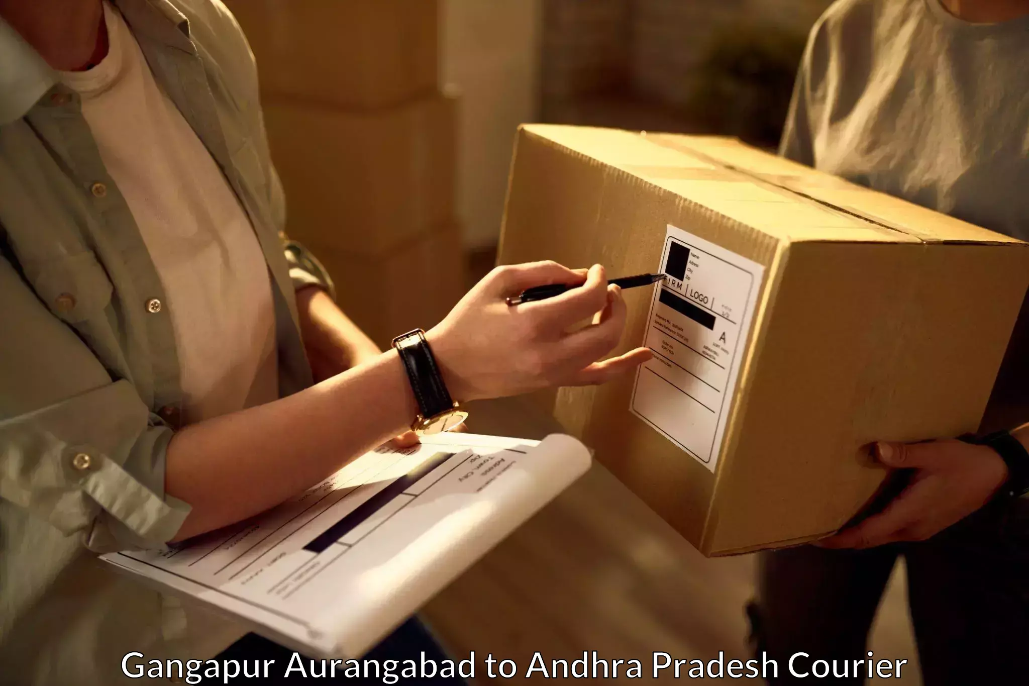 Courier service innovation Gangapur Aurangabad to Narasaraopet