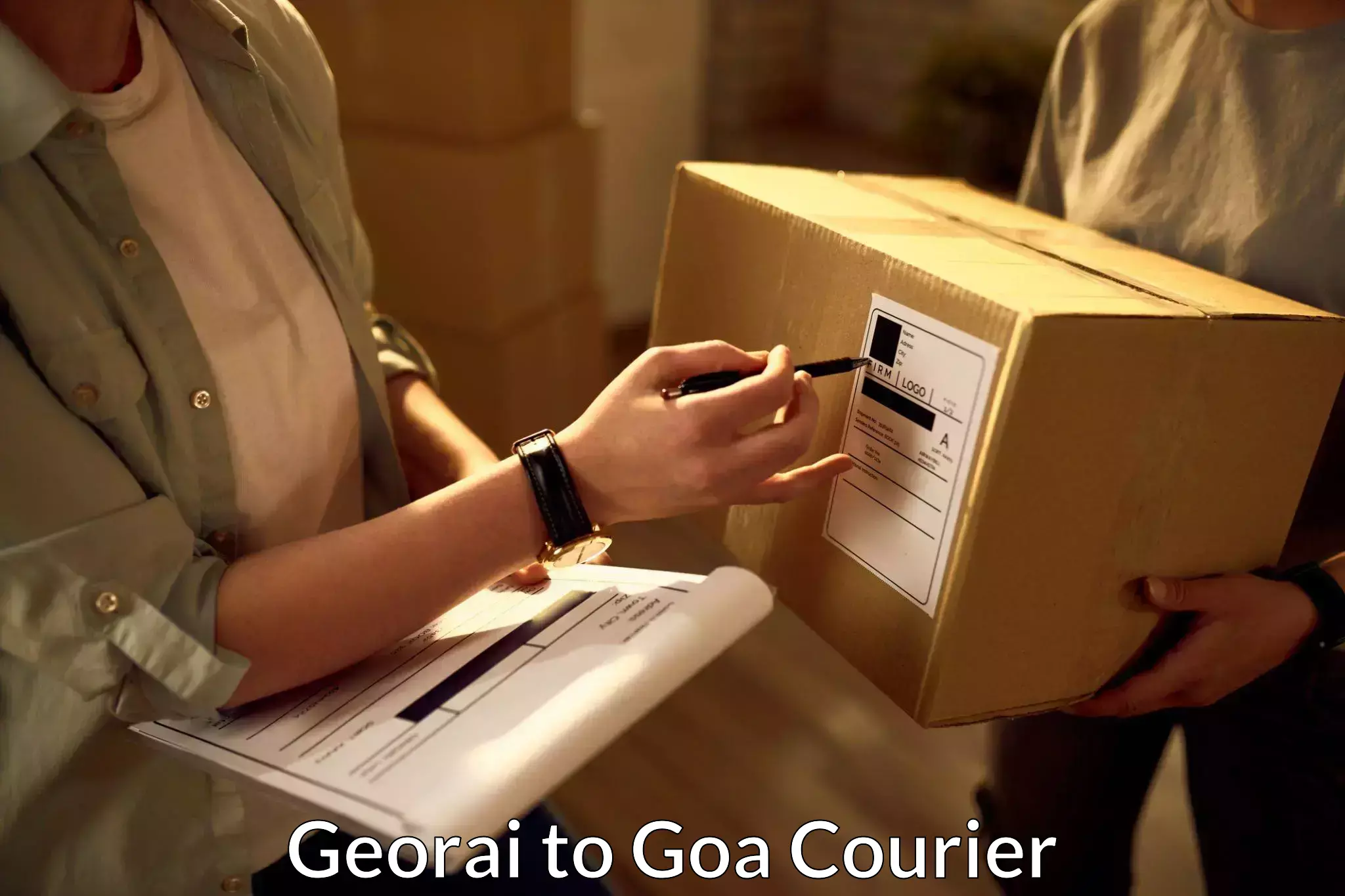 On-time shipping guarantee Georai to Bicholim