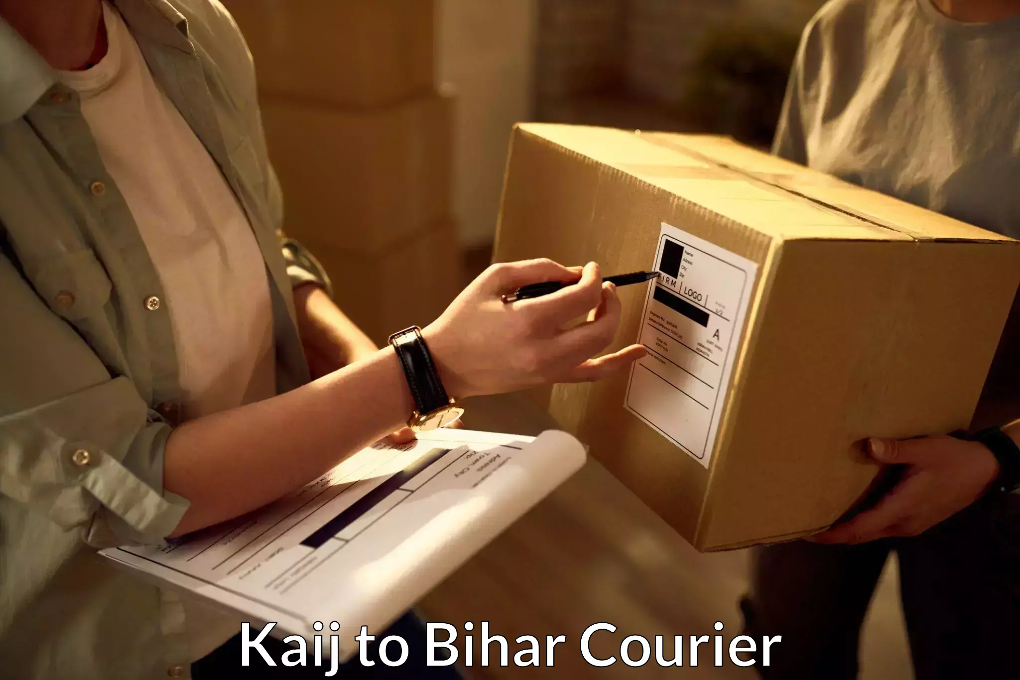 User-friendly courier app Kaij to Sherghati