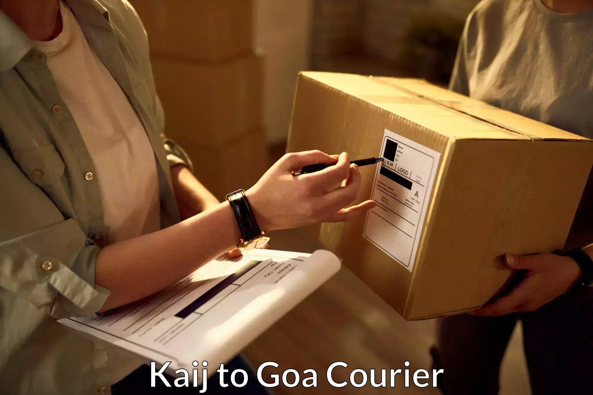 Courier service efficiency Kaij to Canacona
