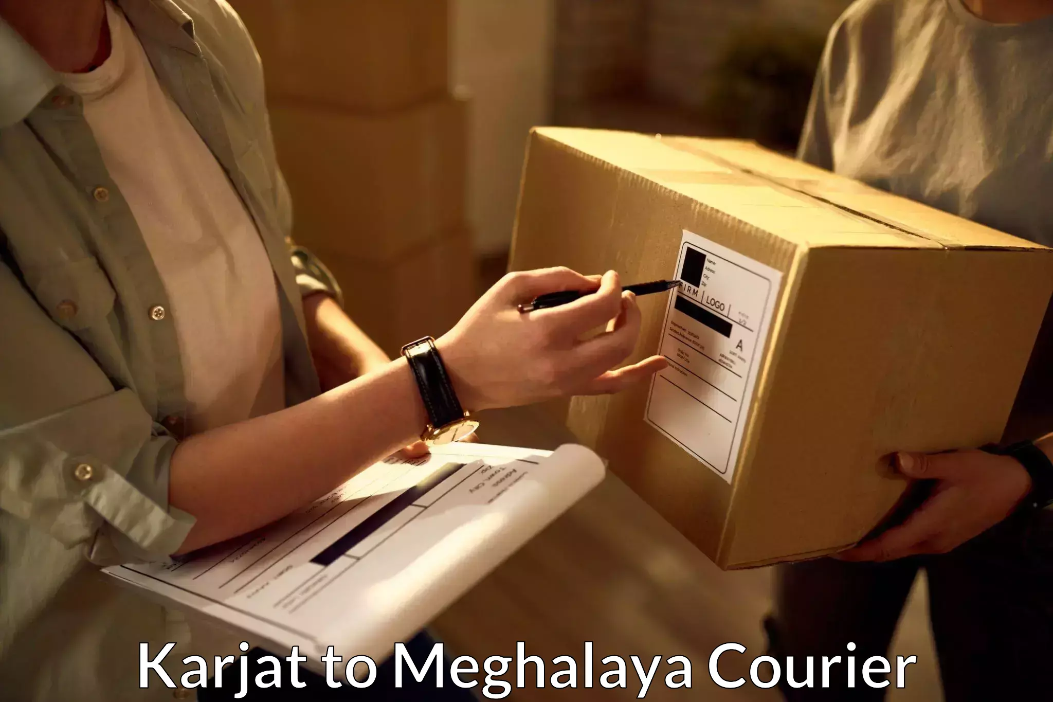 Courier service innovation Karjat to Jaintia Hills