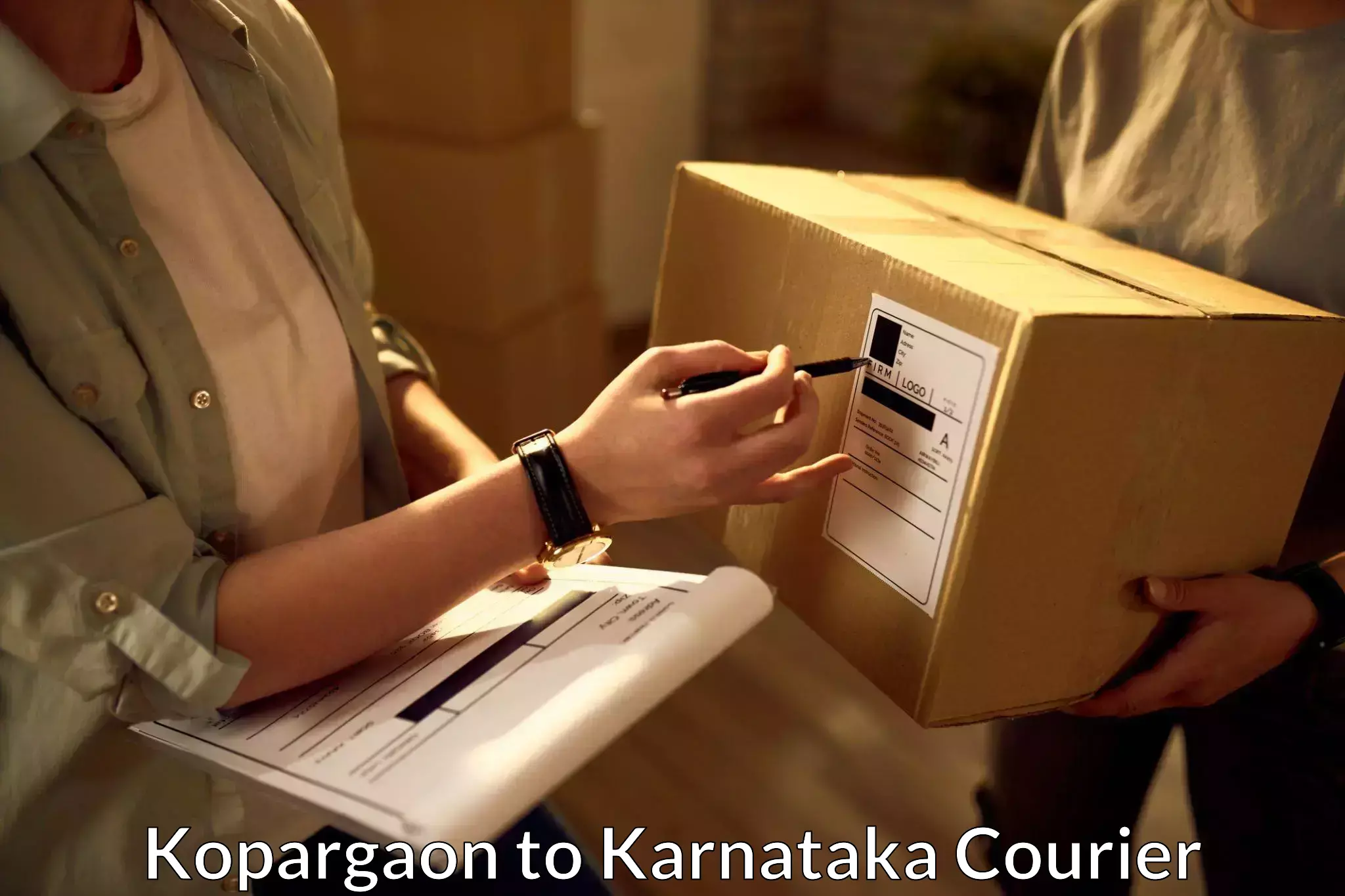 Reliable courier service Kopargaon to Muddebihal