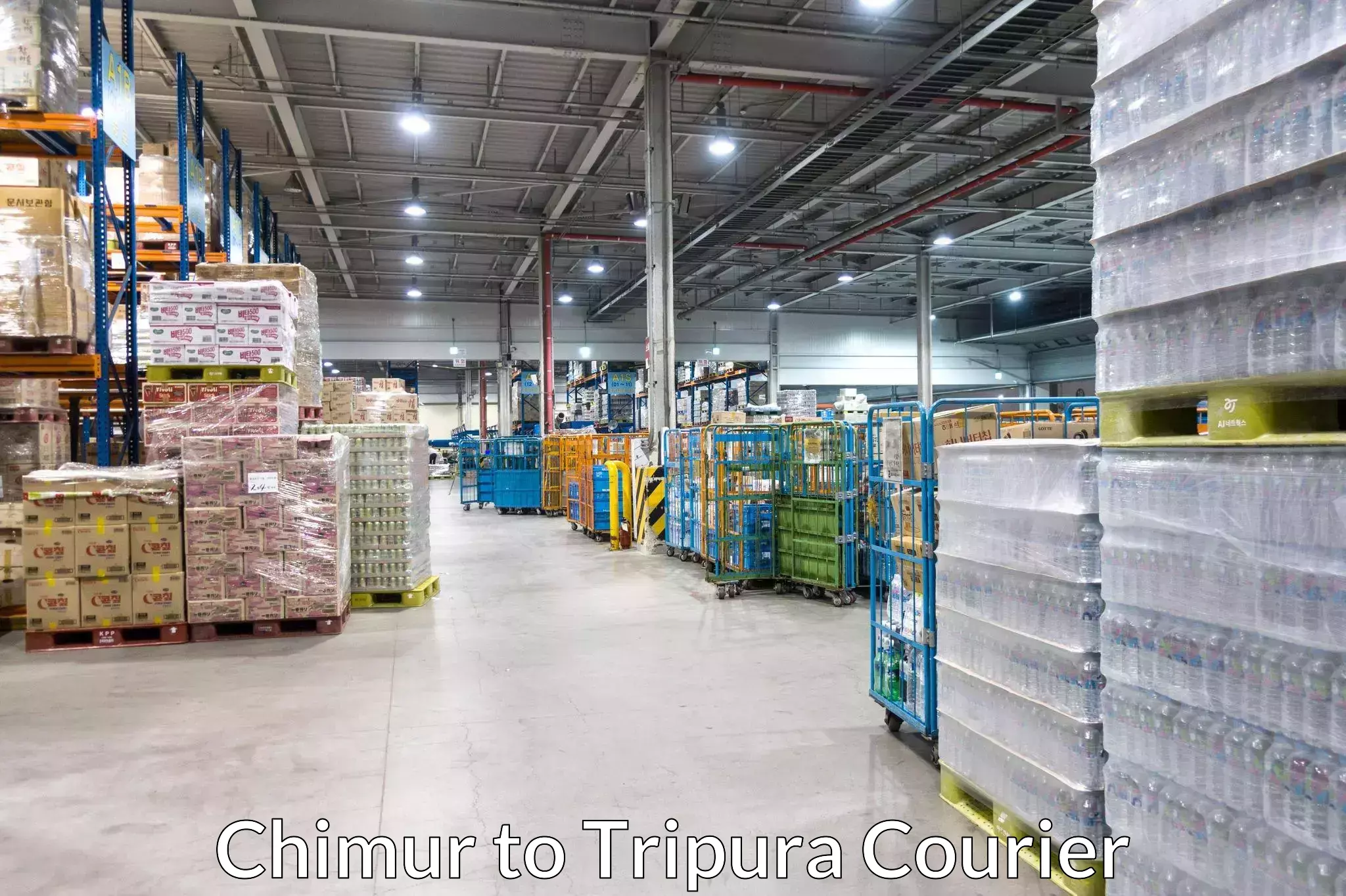 Door-to-door shipping Chimur to IIIT Agartala