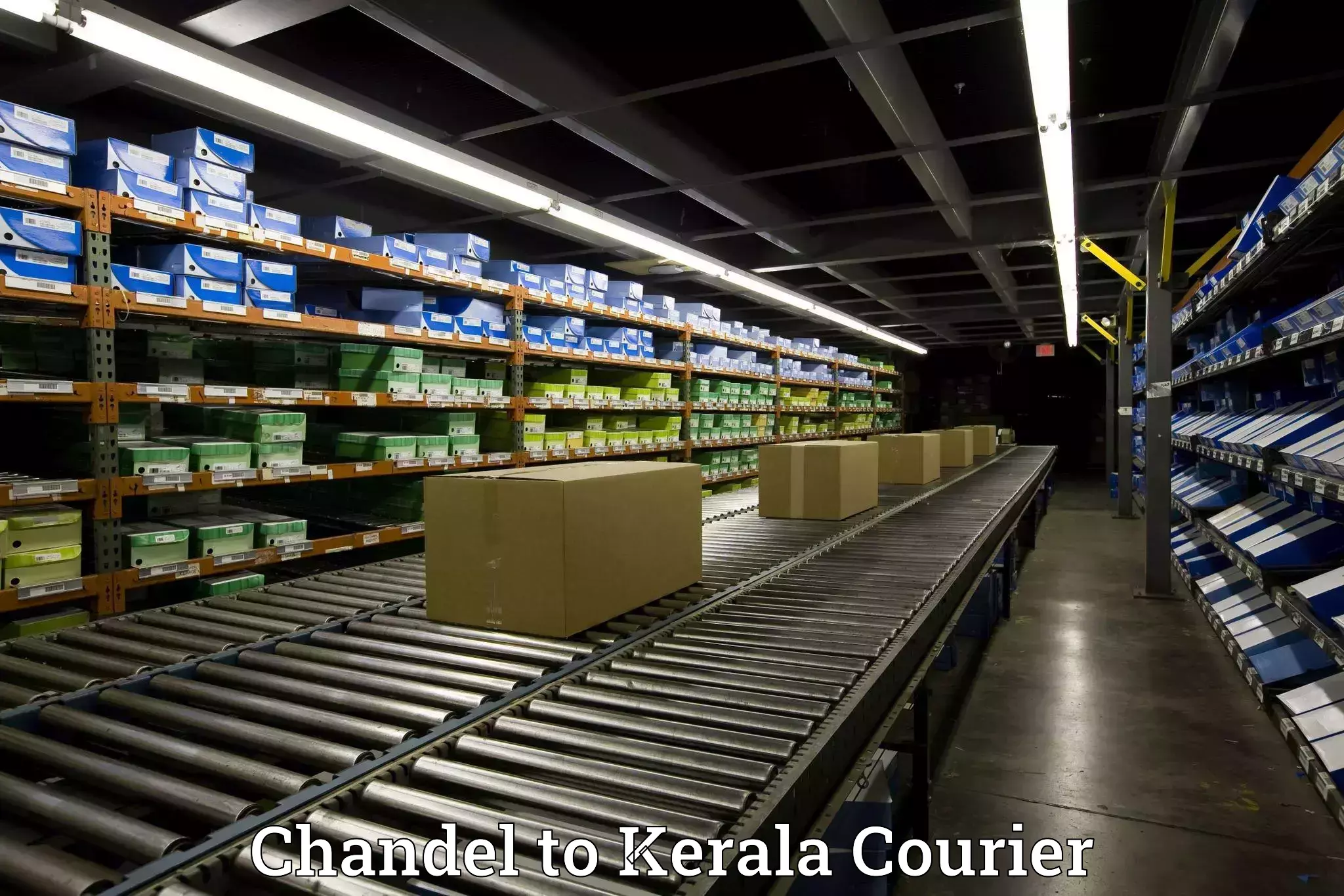 Home goods transport Chandel to Shoranur