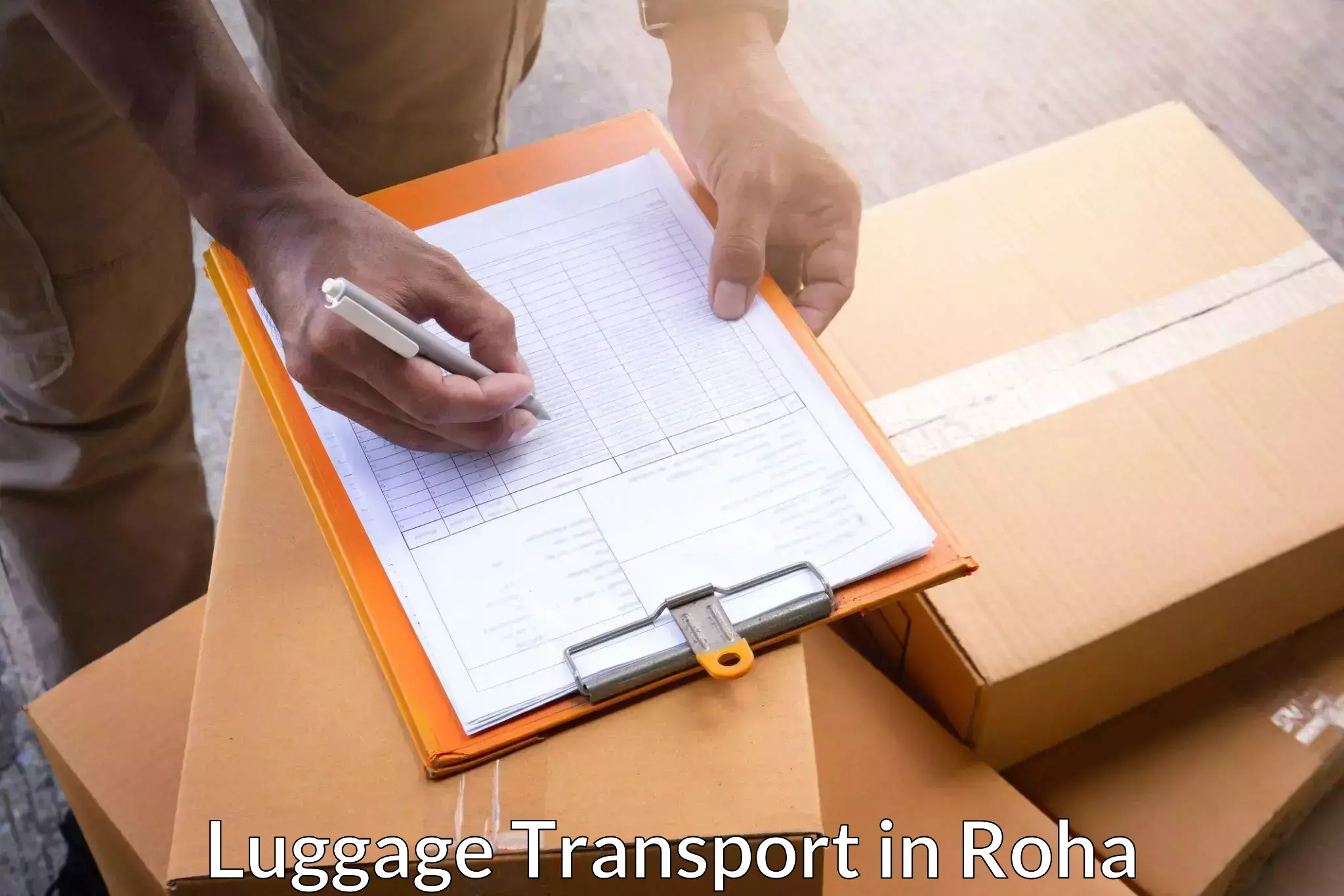 Luggage shipping logistics in Roha