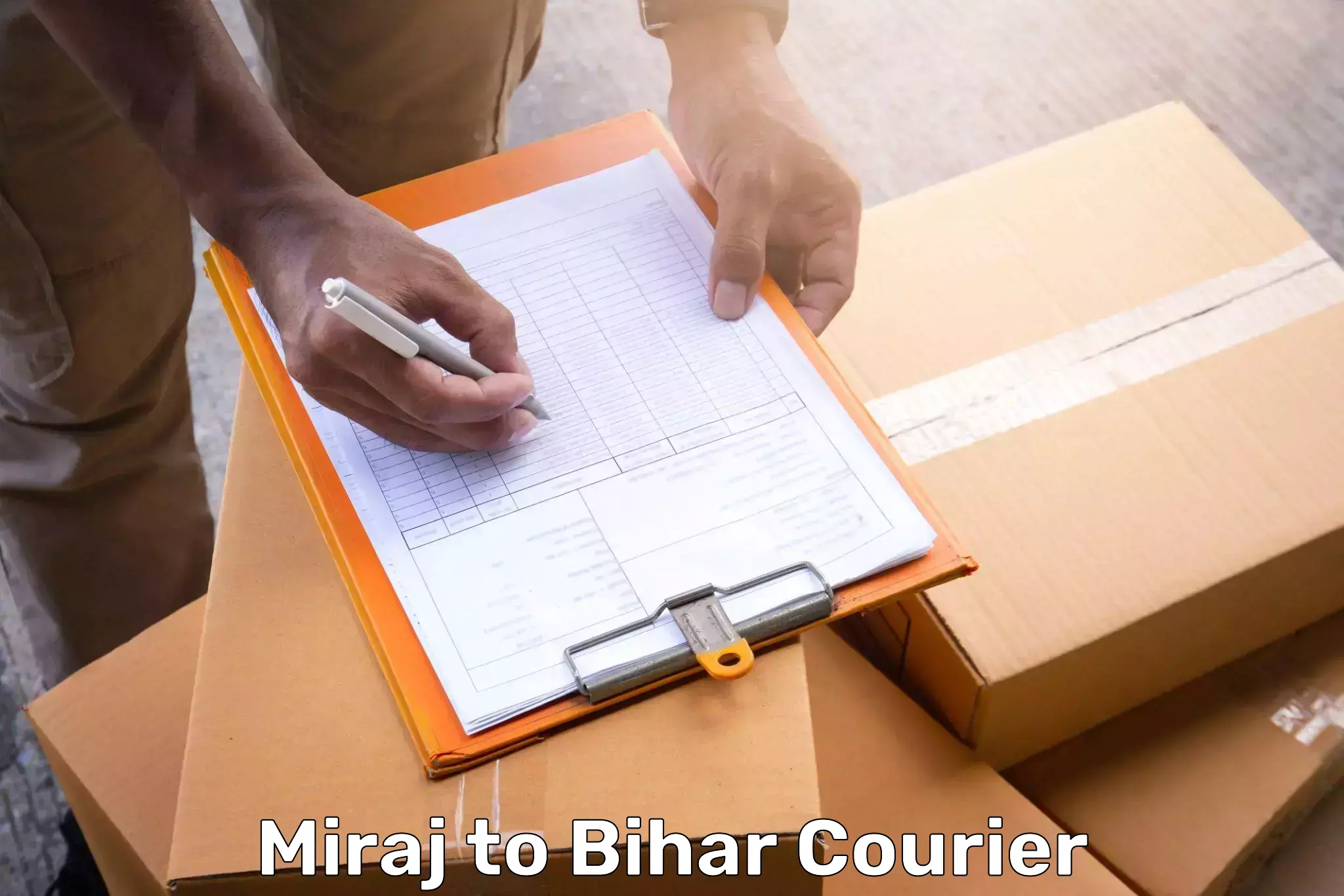 Luggage shipping options Miraj to Chhapra