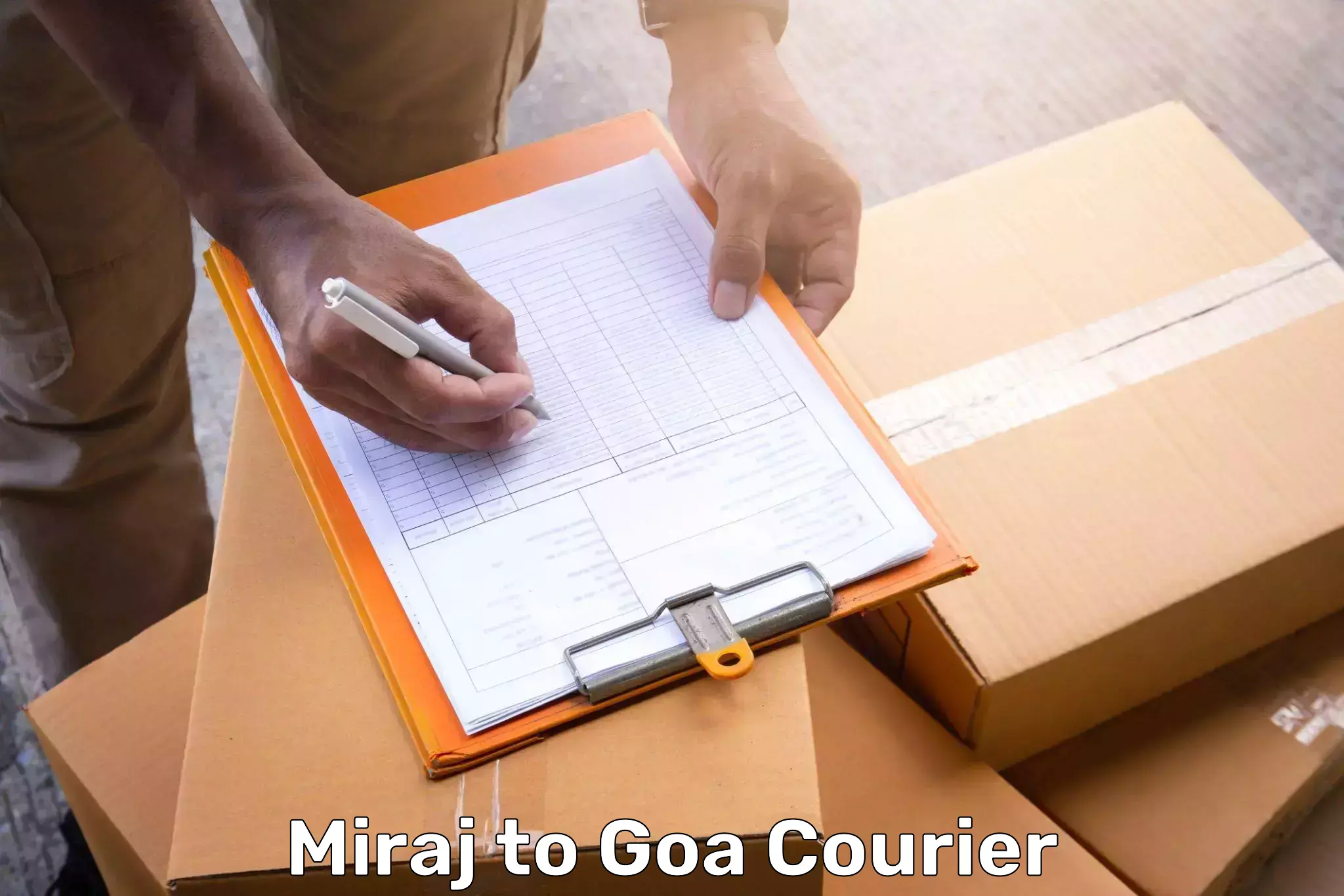 Luggage transport logistics Miraj to IIT Goa