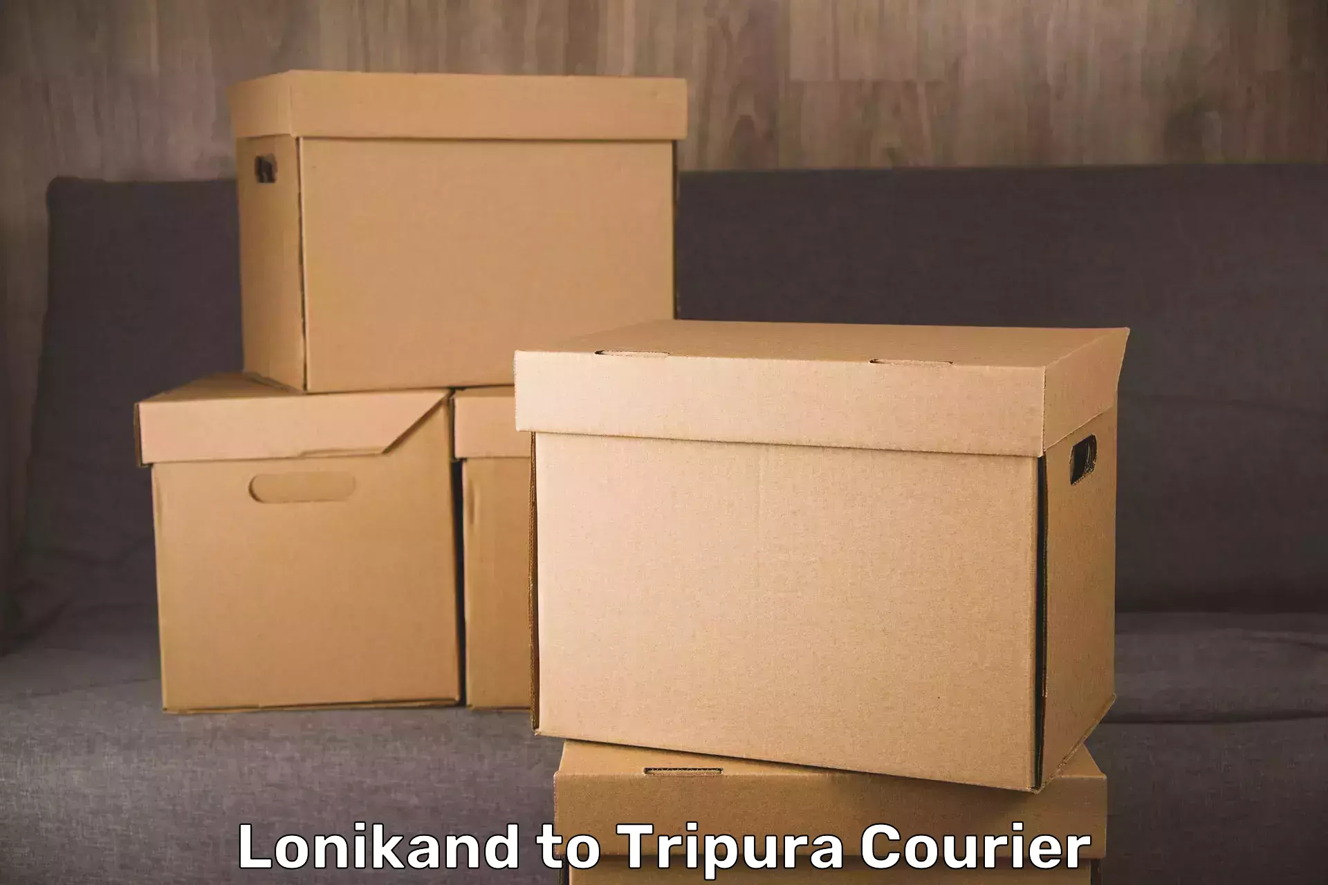 Luggage delivery network Lonikand to Udaipur Tripura