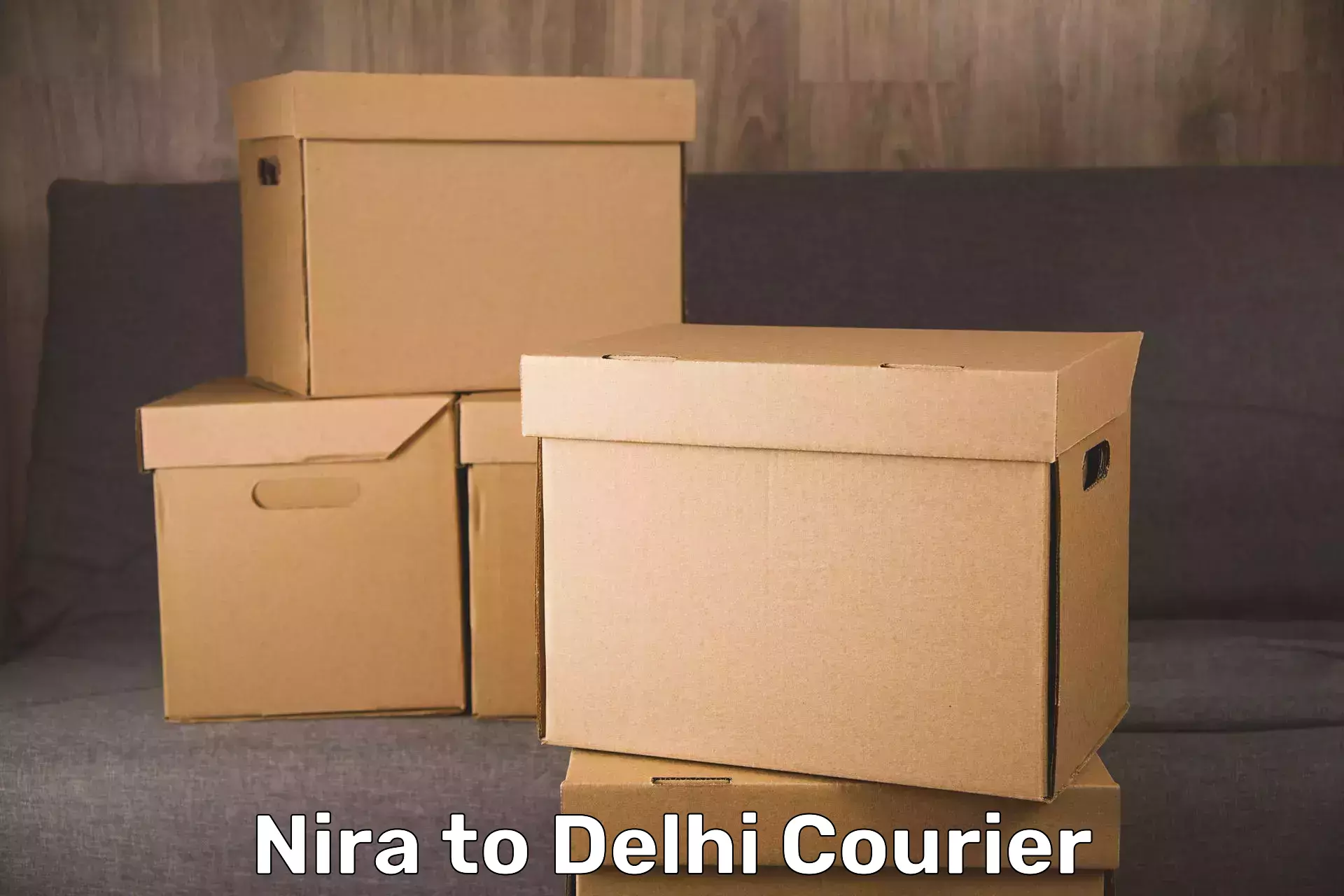 Door-to-door baggage service Nira to Delhi Technological University DTU