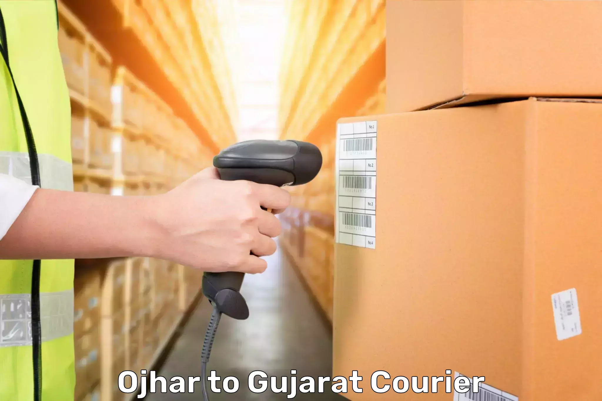 Round trip baggage courier Ojhar to Hazira