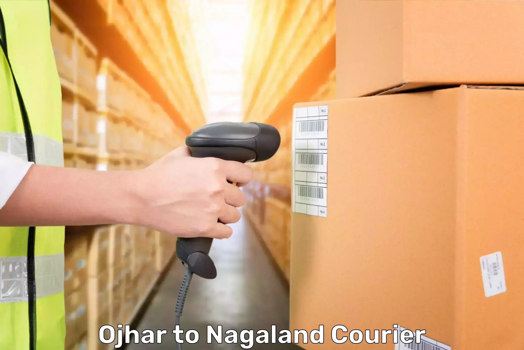 Baggage courier rates Ojhar to Peren