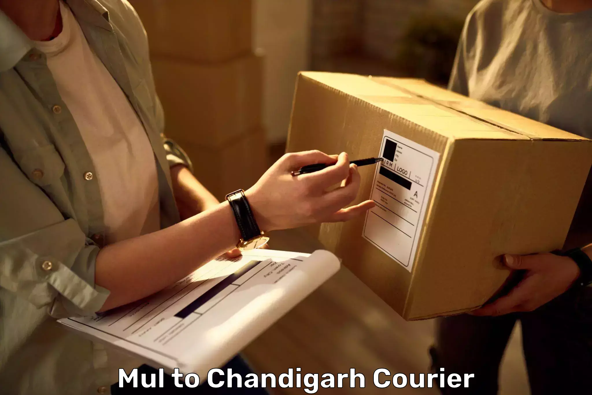 Doorstep luggage collection Mul to Chandigarh