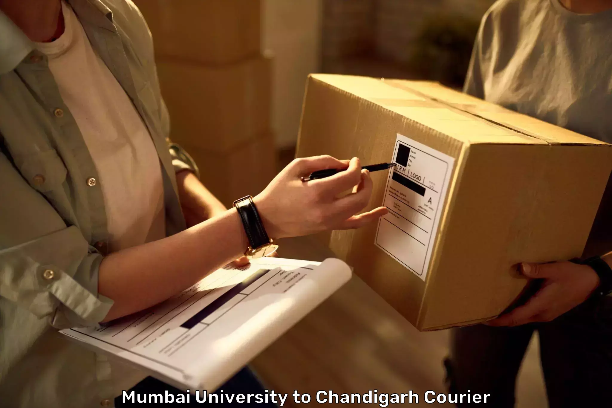 Luggage shipment tracking Mumbai University to Chandigarh