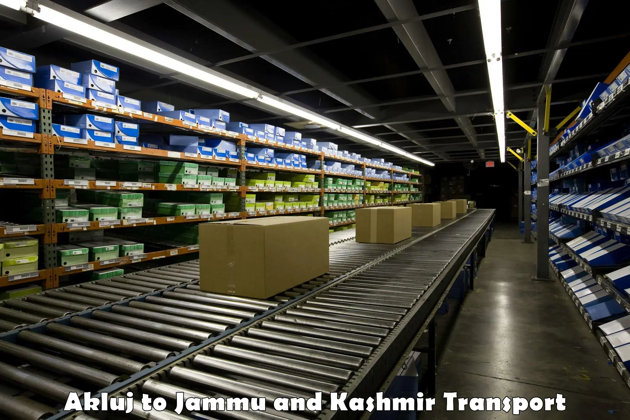 India truck logistics services in Akluj to Srinagar Kashmir