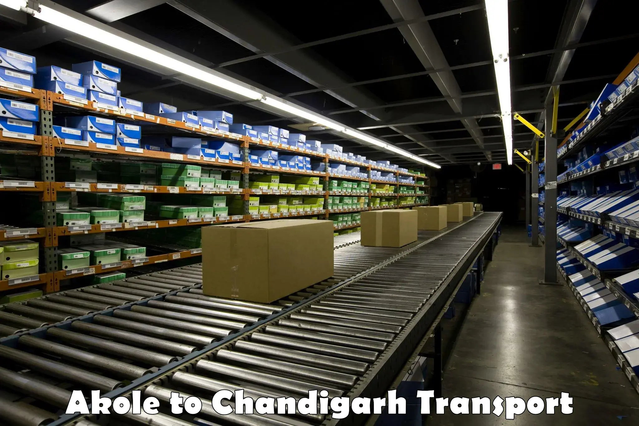 Interstate goods transport Akole to Panjab University Chandigarh