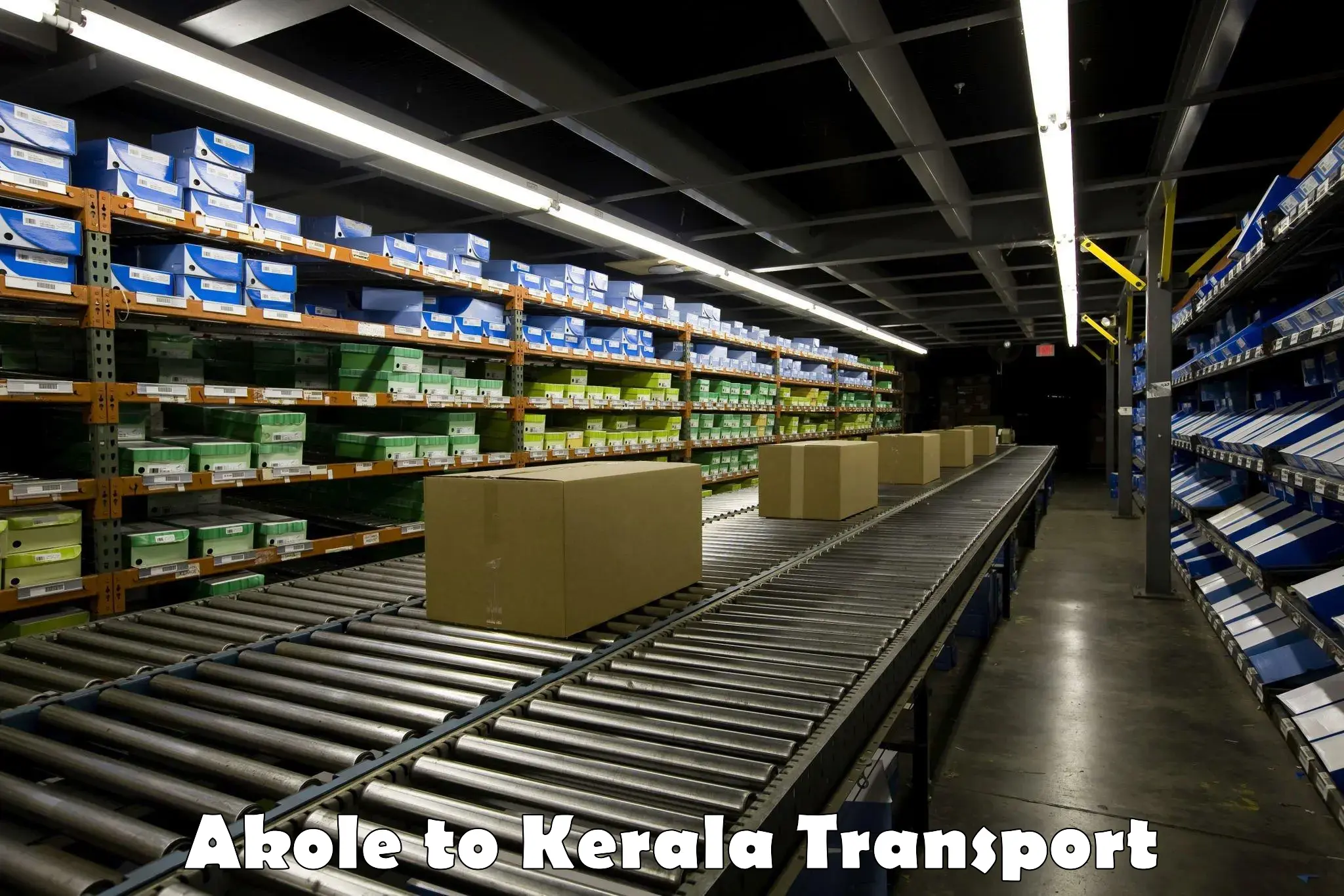 Vehicle courier services Akole to Kottayam