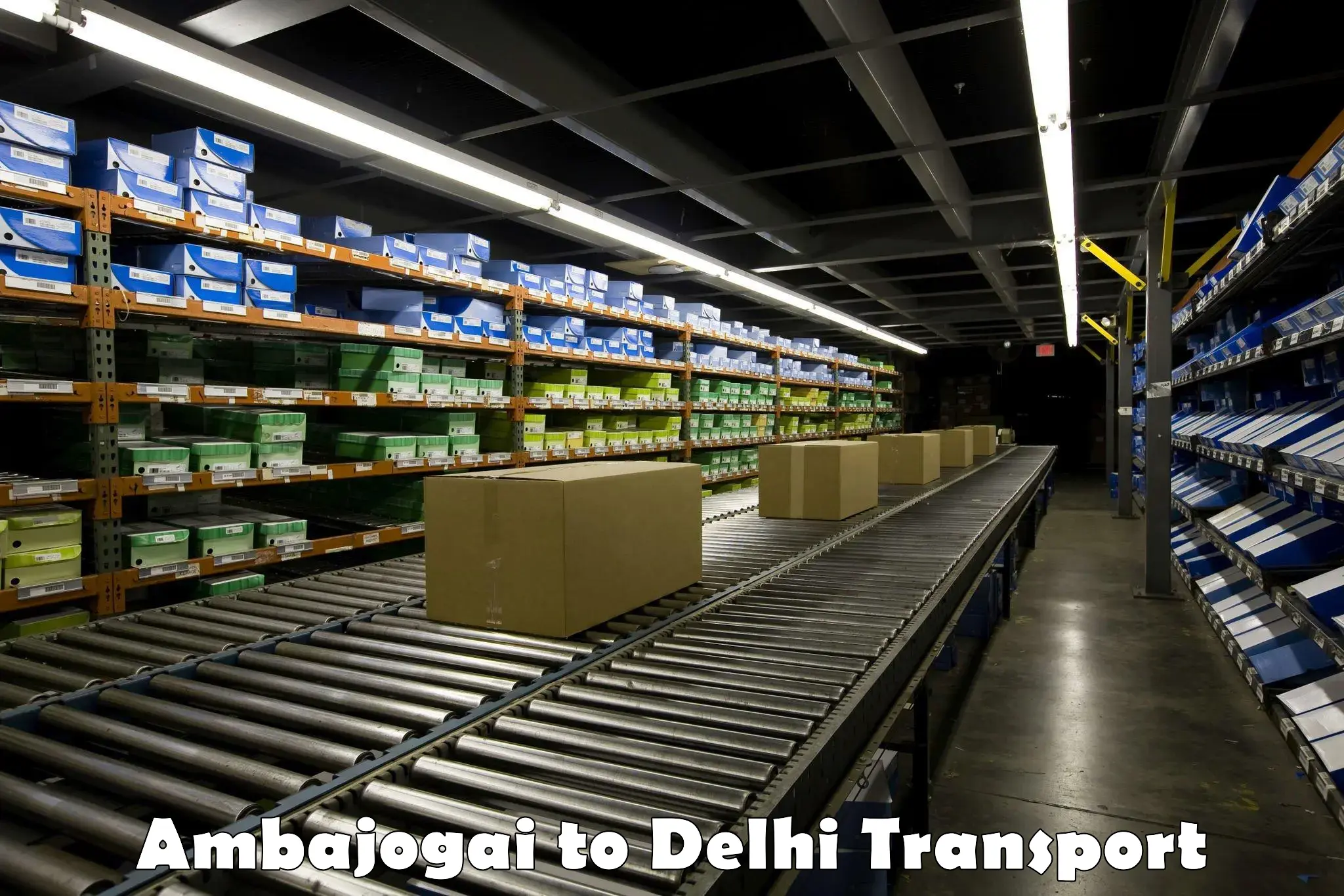 Air cargo transport services Ambajogai to Krishna Nagar