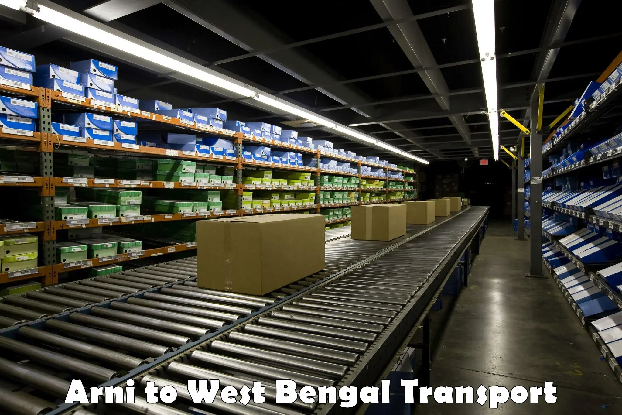 Cargo train transport services Arni to West Bengal