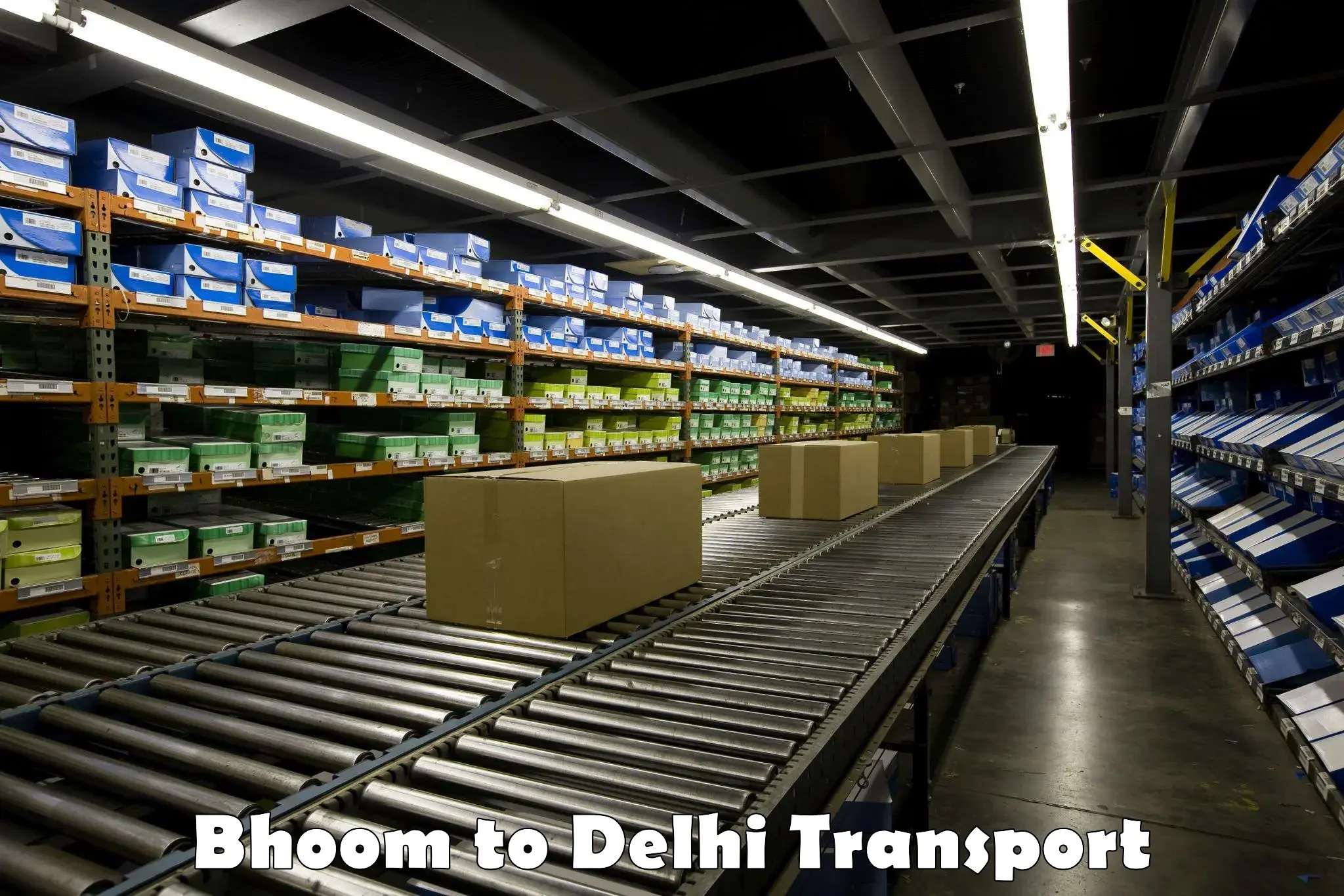 Daily parcel service transport Bhoom to Delhi