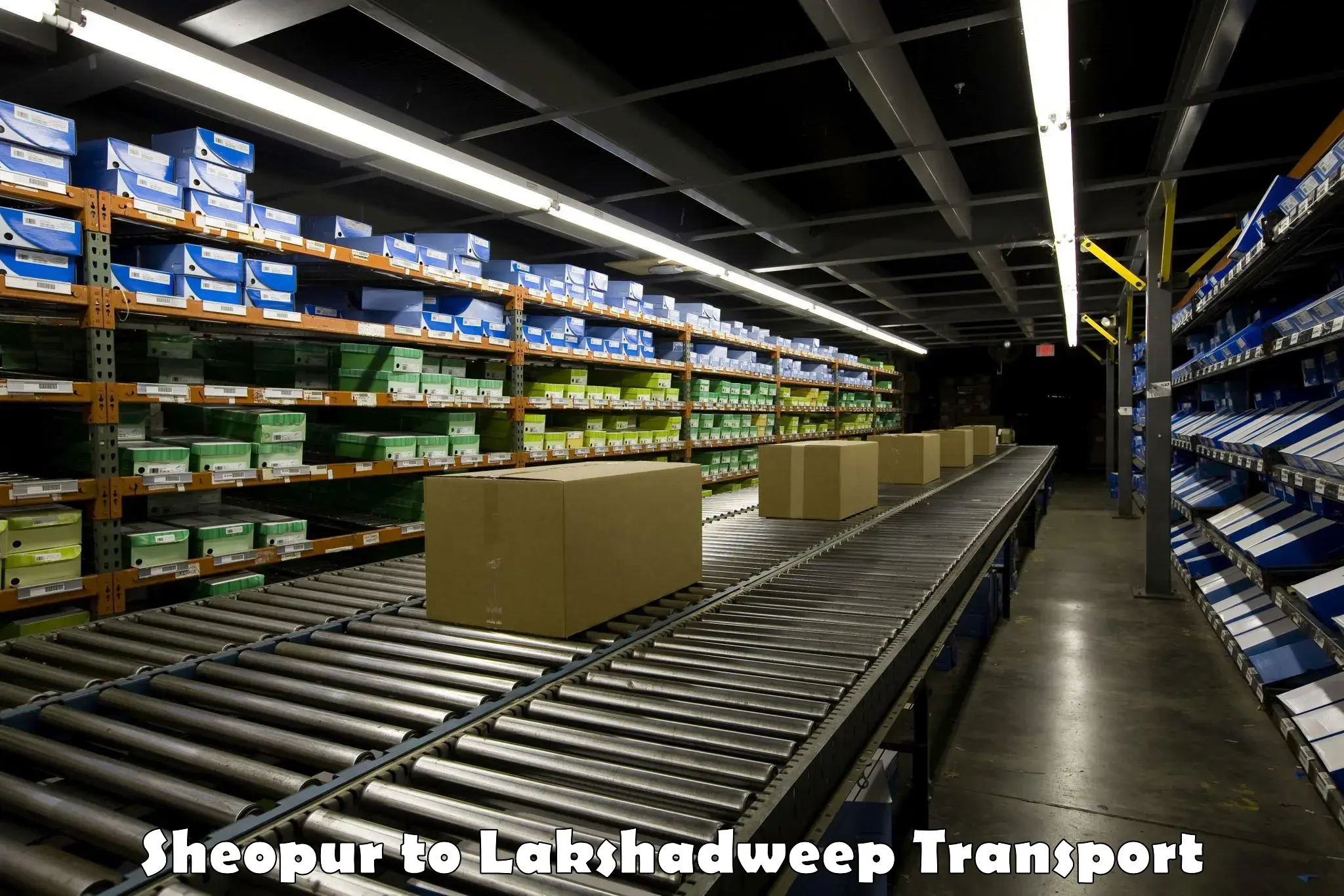 Lorry transport service Sheopur to Lakshadweep
