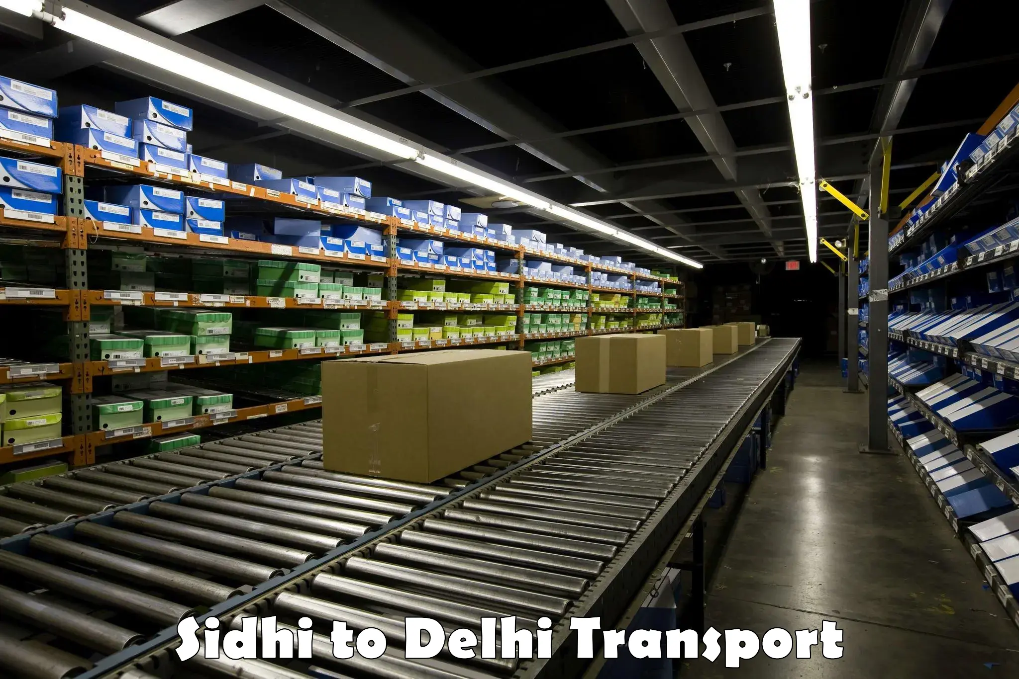 Transport in sharing Sidhi to Delhi