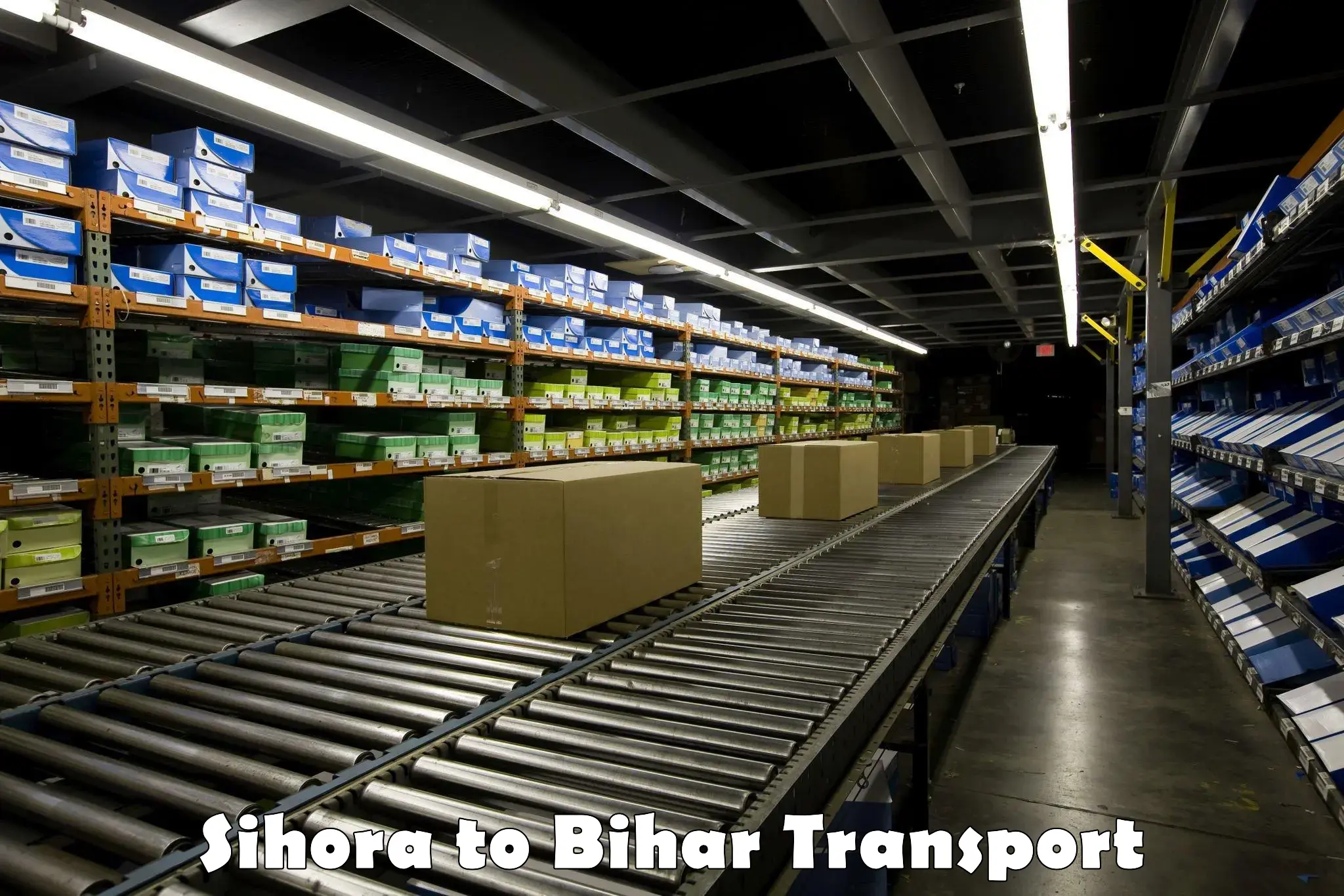 Two wheeler parcel service Sihora to Lakhisarai