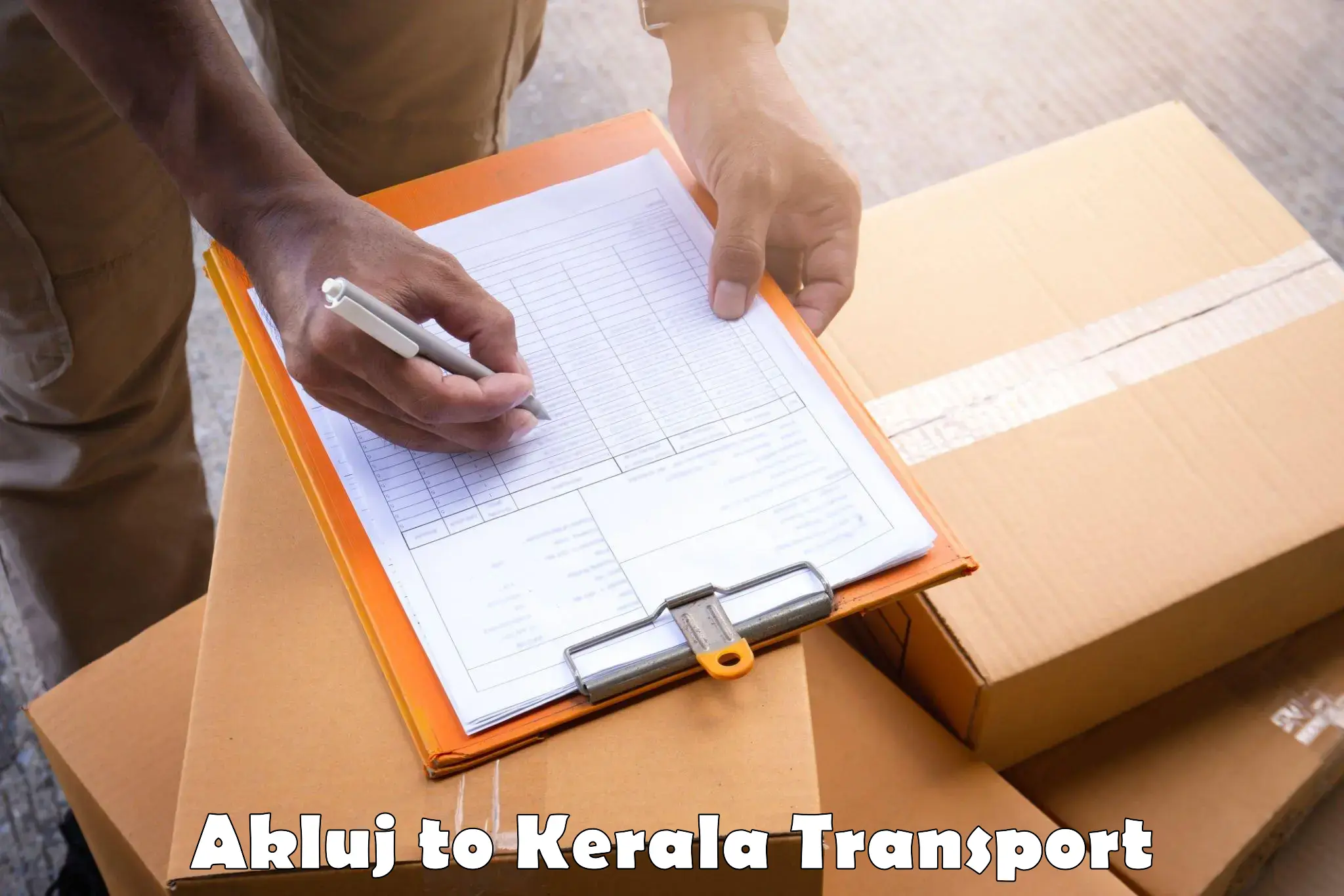 Vehicle transport services Akluj to Manjeri Kla