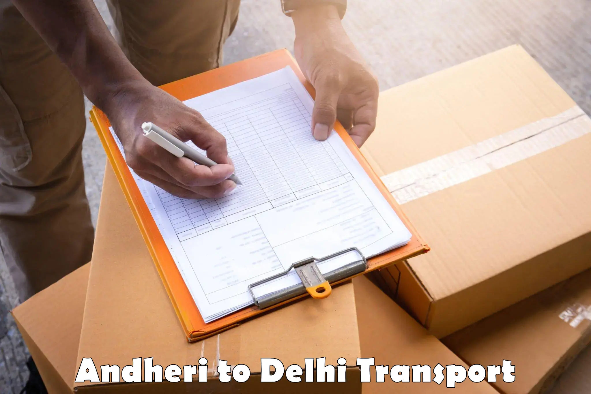 Vehicle parcel service Andheri to NIT Delhi