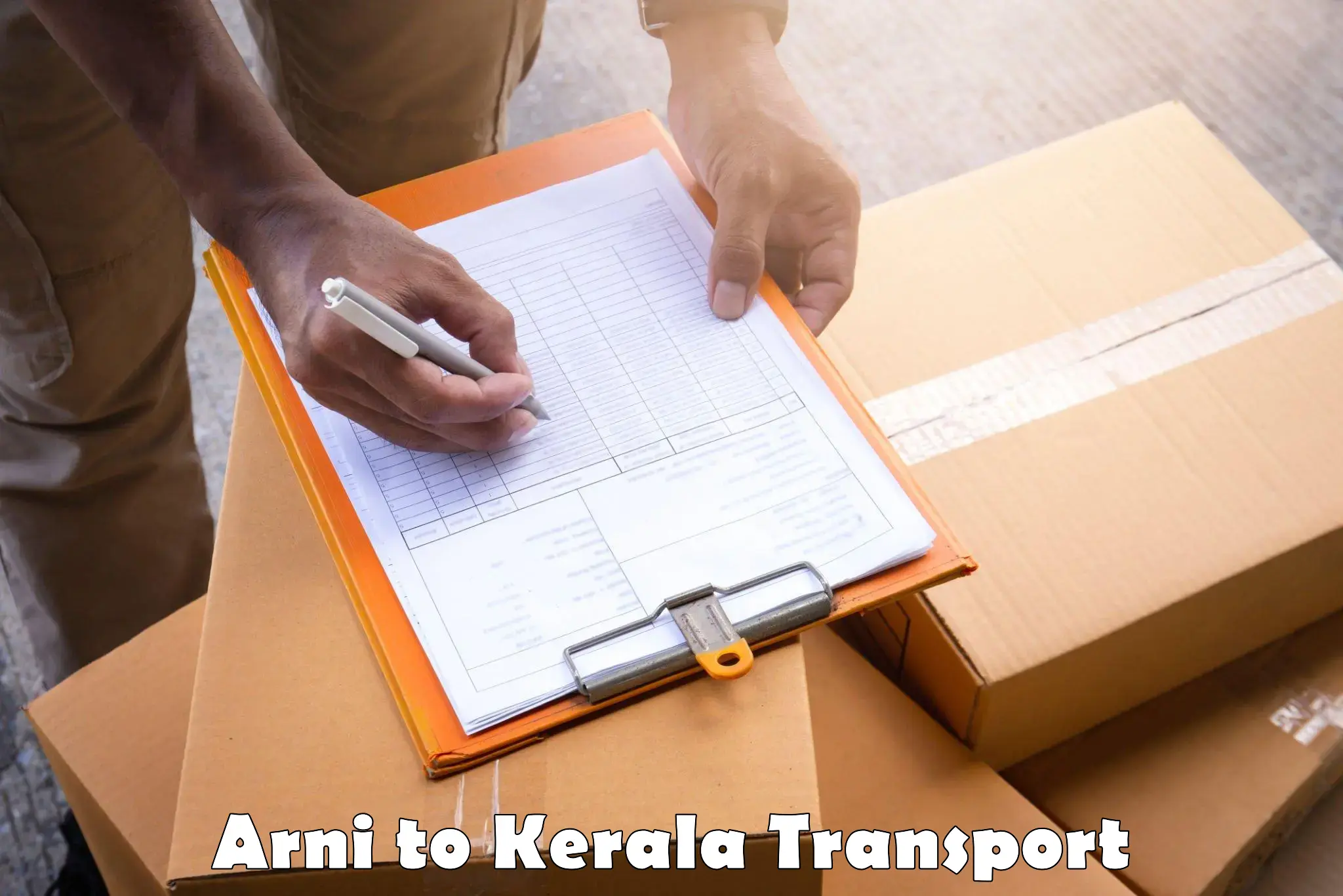 Logistics transportation services Arni to Kottarakkara